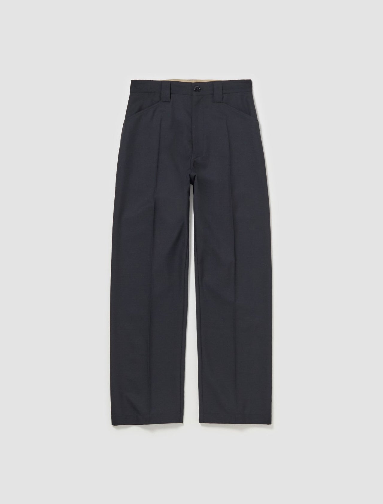 Straight Pants in Marine Melange