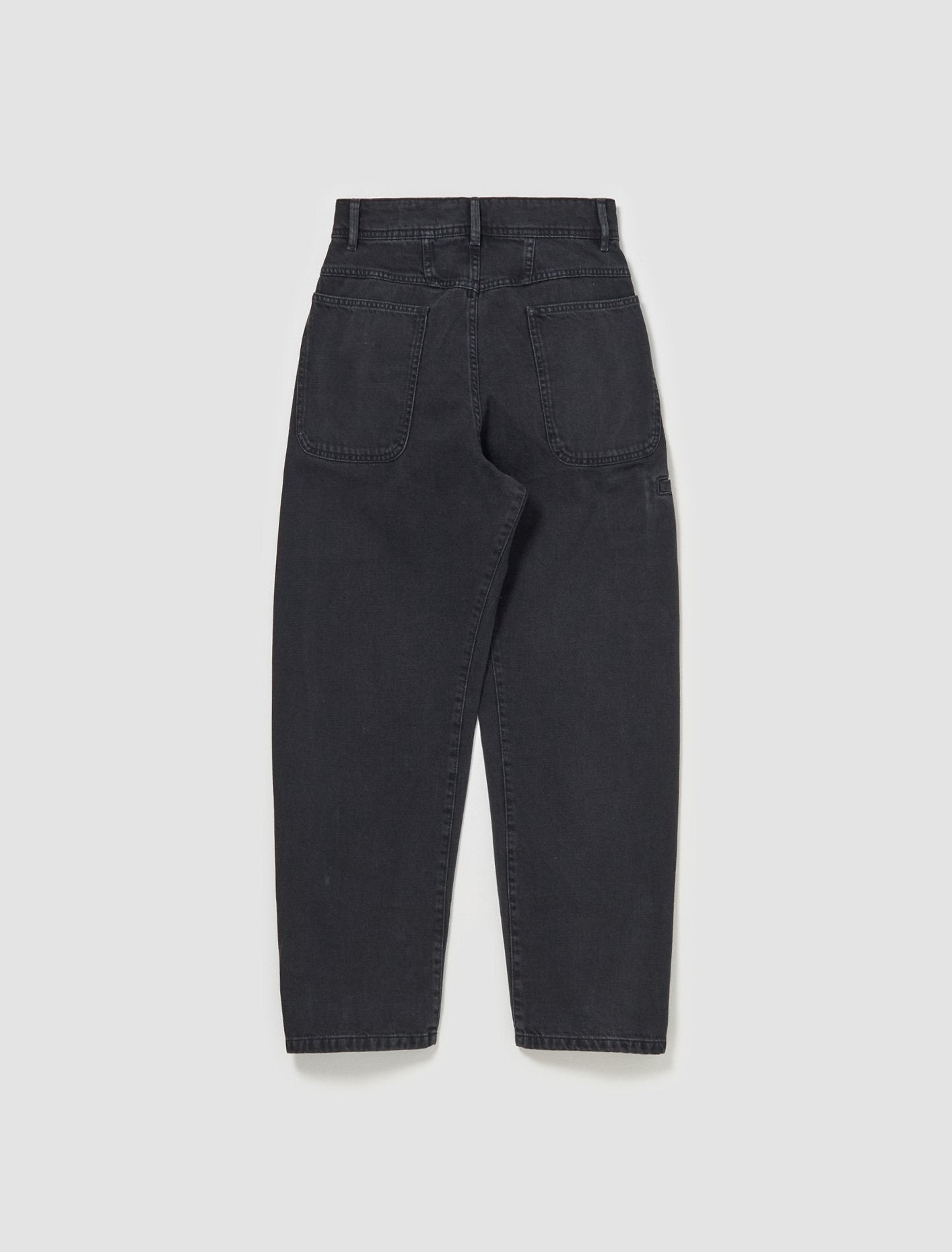 Twisted Workwear Pants in Bleached Black