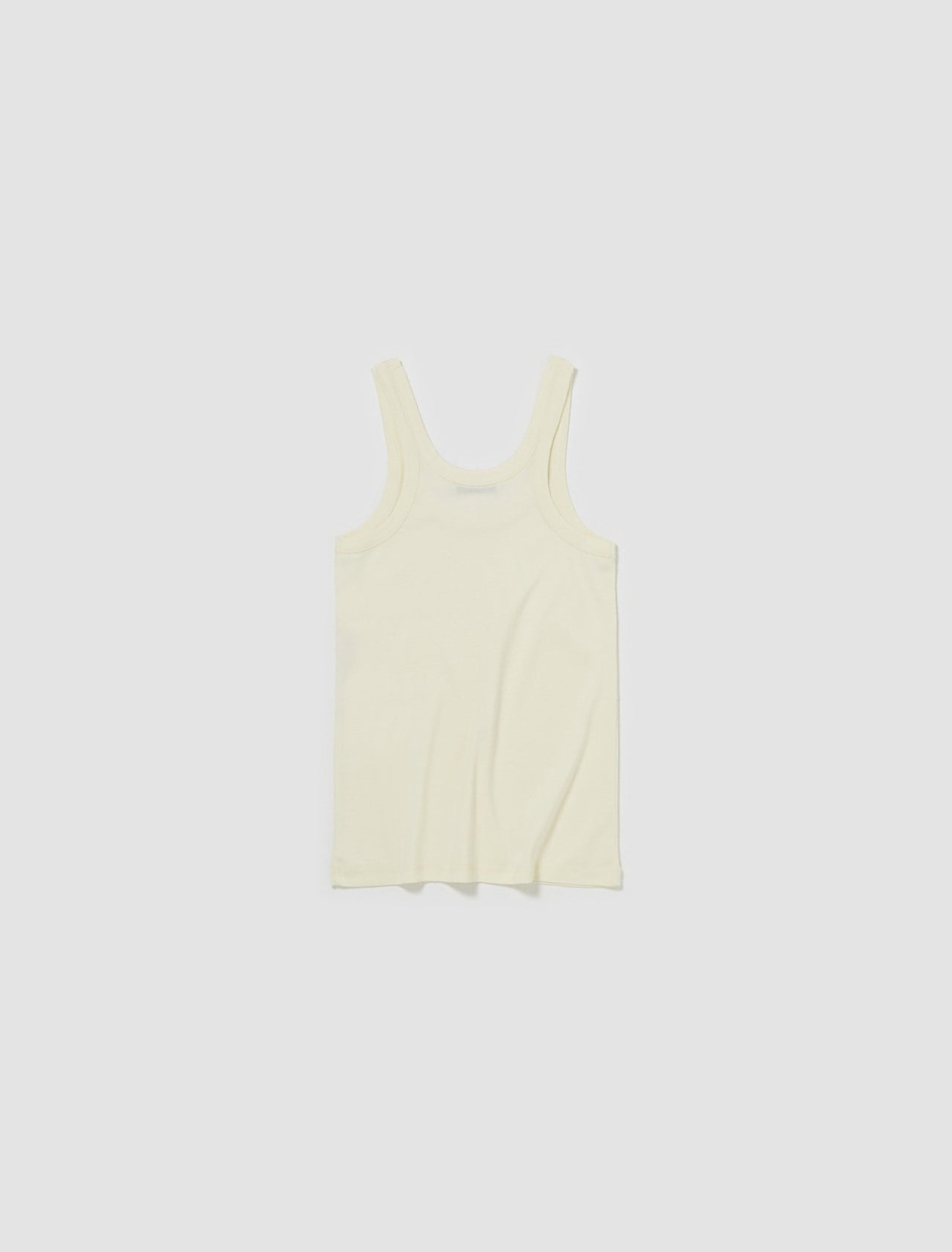 Rib Tank Top in Lemon Glaze