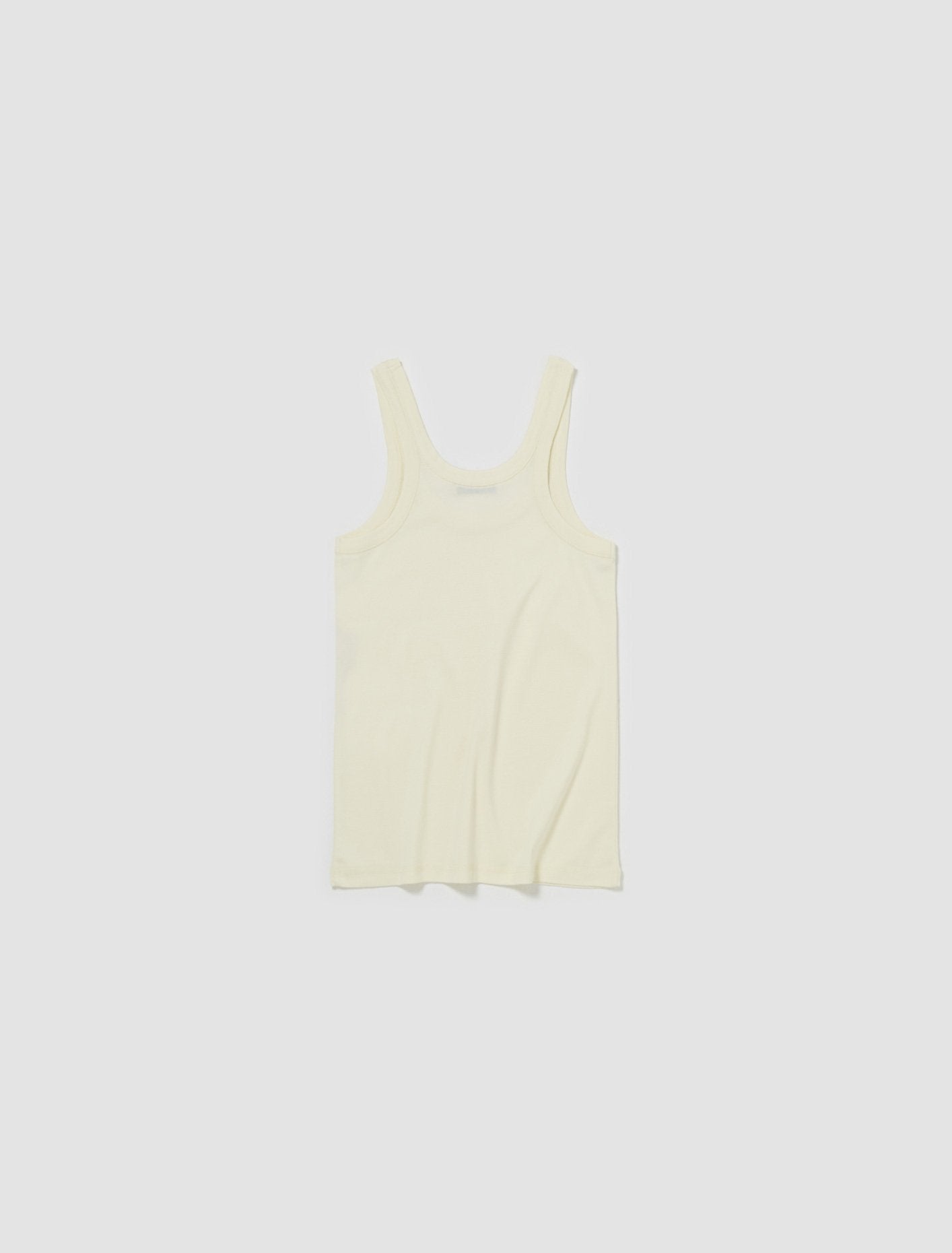 Rib Tank Top in Lemon Glaze