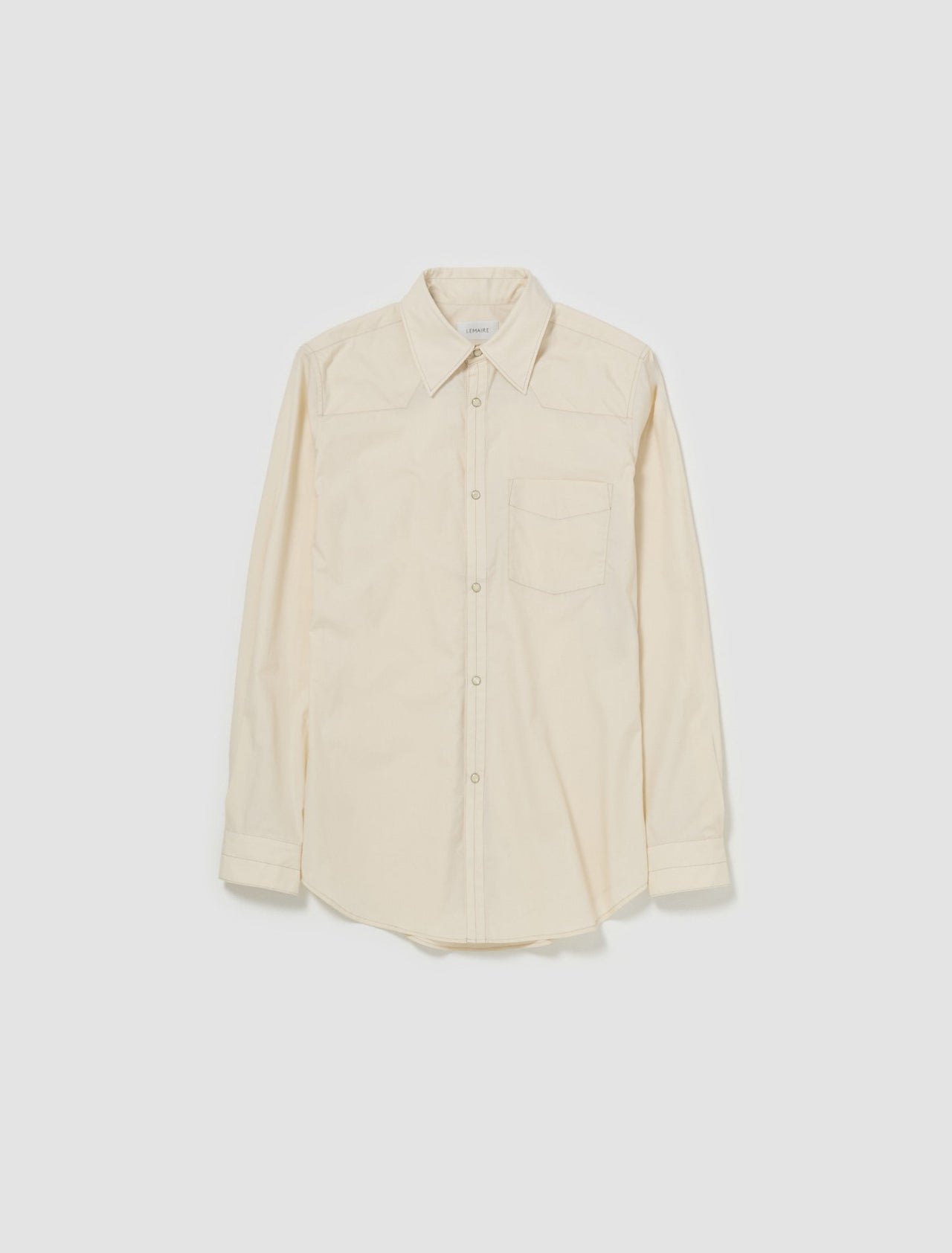 Western Fitted Shirt in Cream