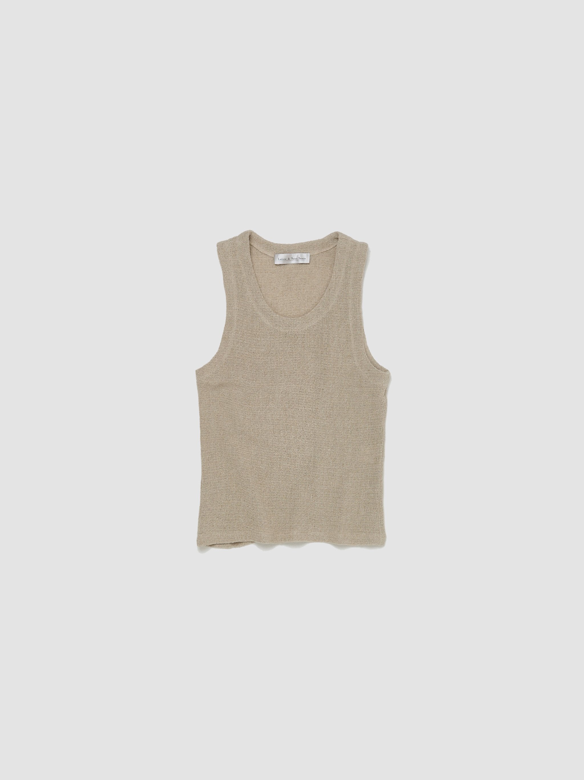 Classic Tank Top in Sand Beige