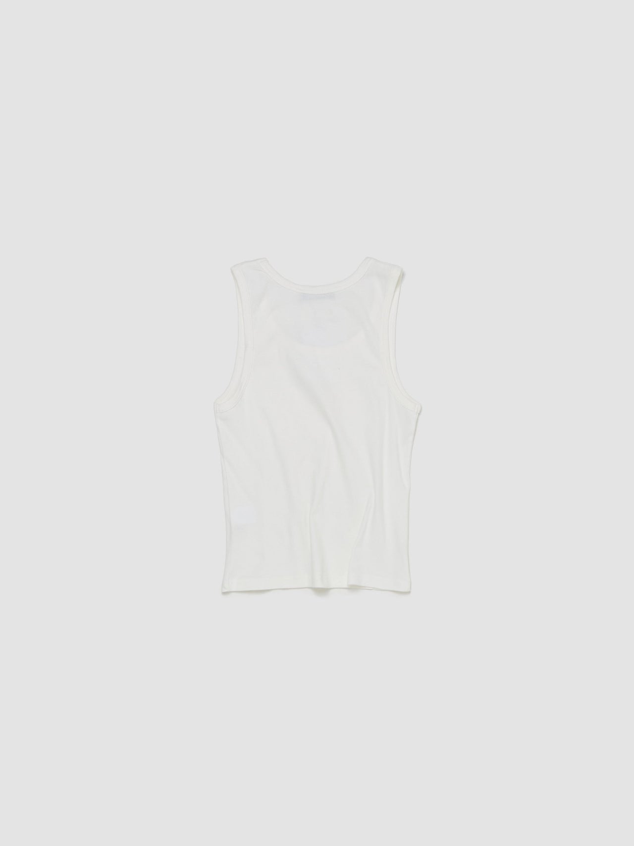 Neo Soft Ribbed Tank Top in White