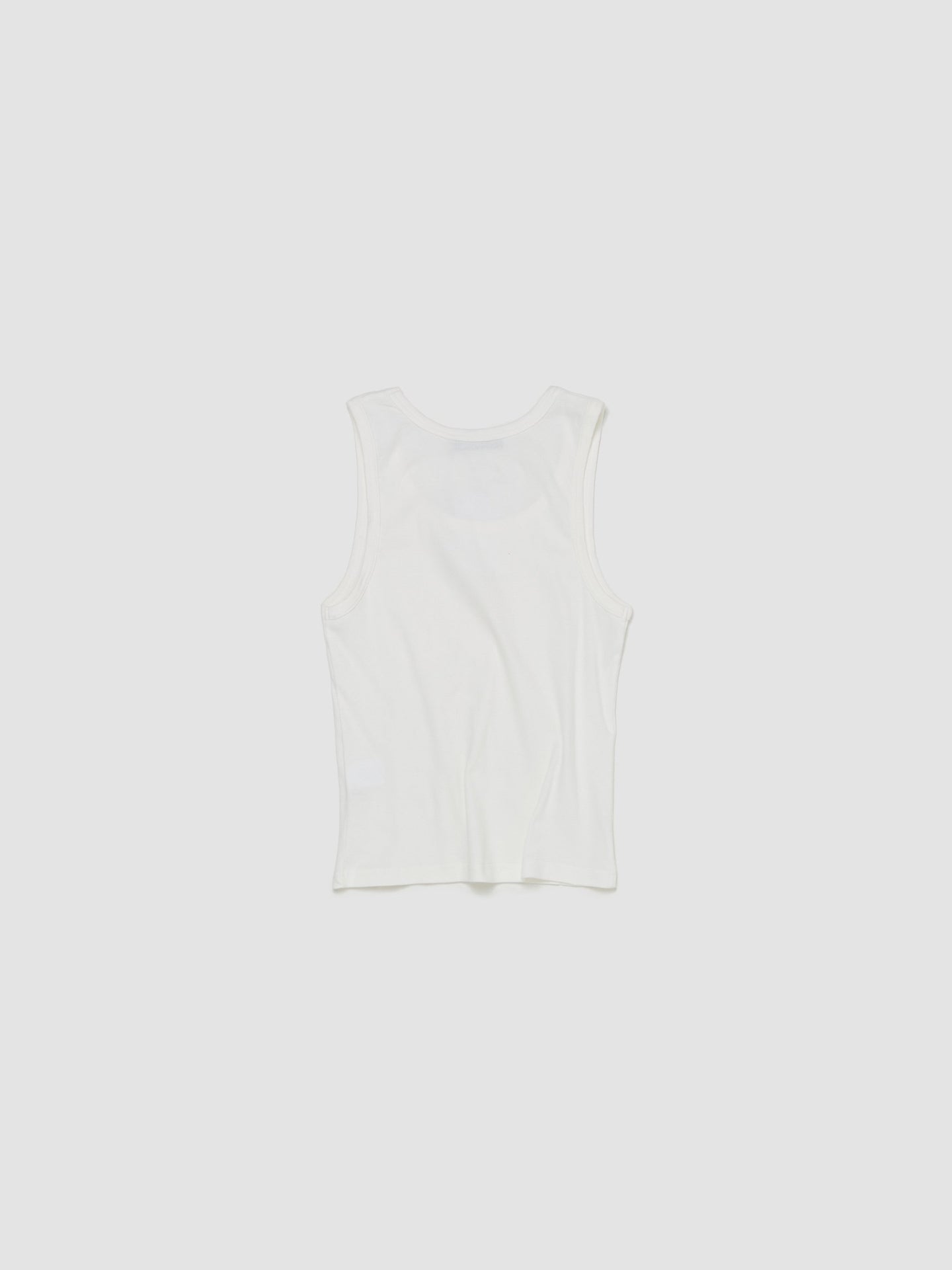 Neo Soft Ribbed Tank Top in White