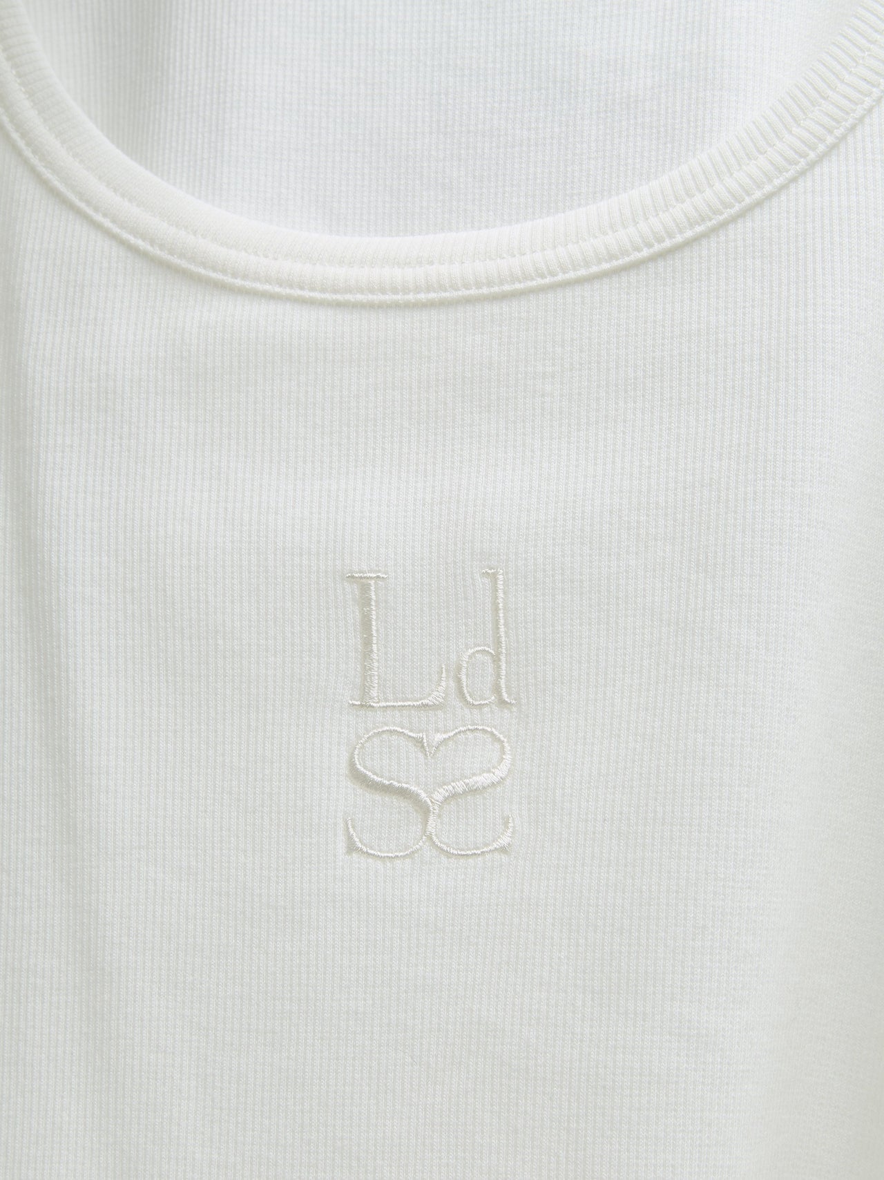 Neo Soft Ribbed Tank Top in White