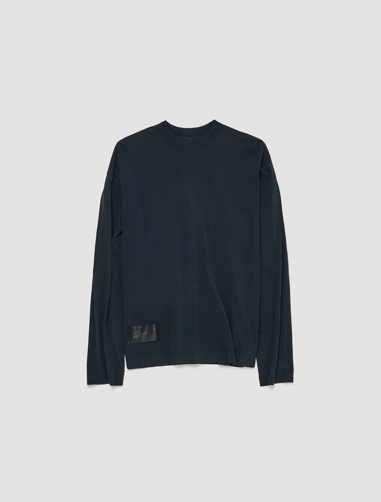 Full Long Sleeve T-Shirt in Washed Black