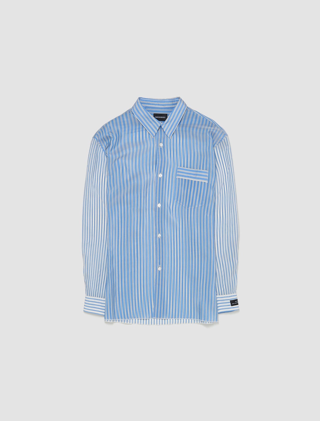 Tulip Shirt in Blue Stripes