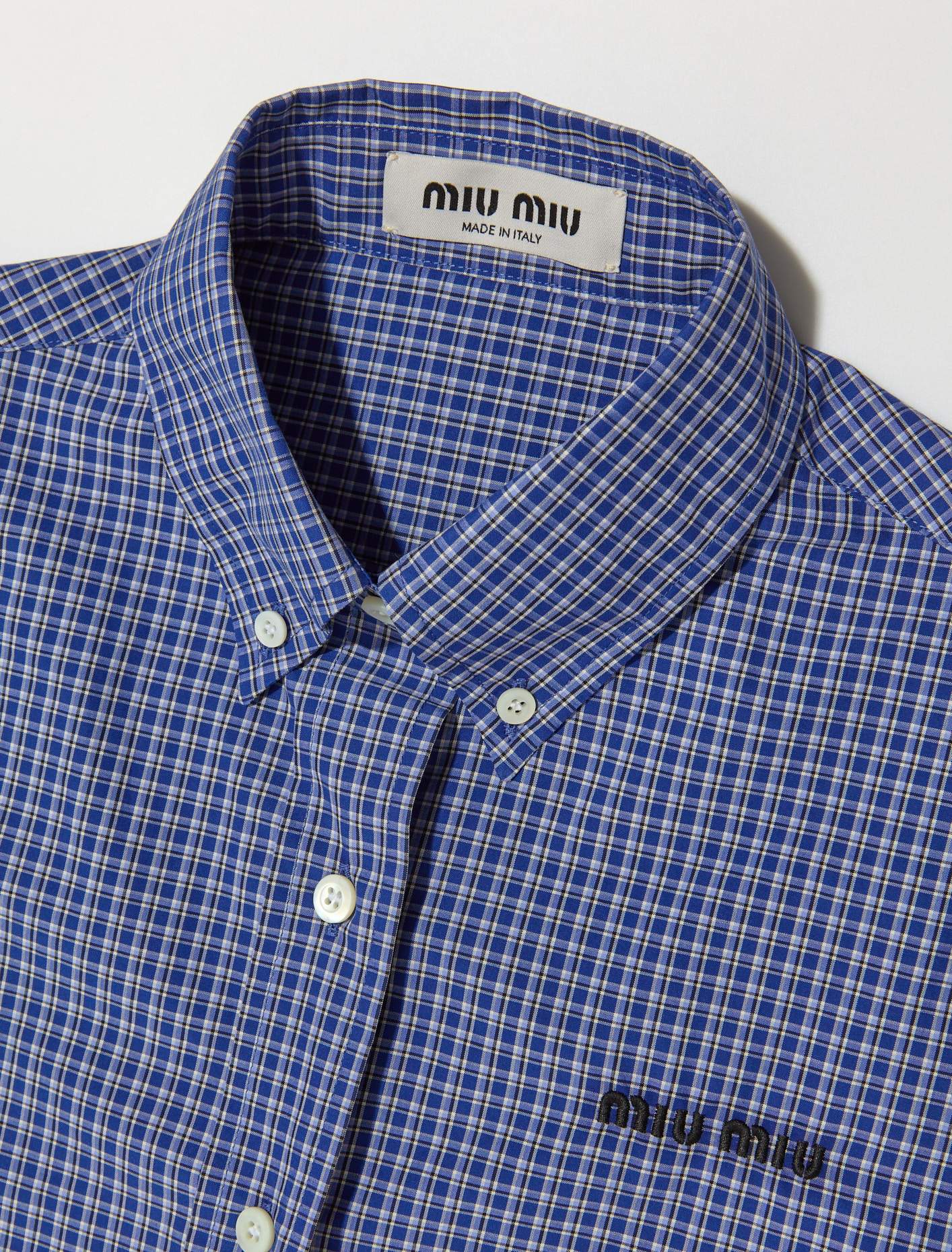 Checked Shirt in Sapphire Blue