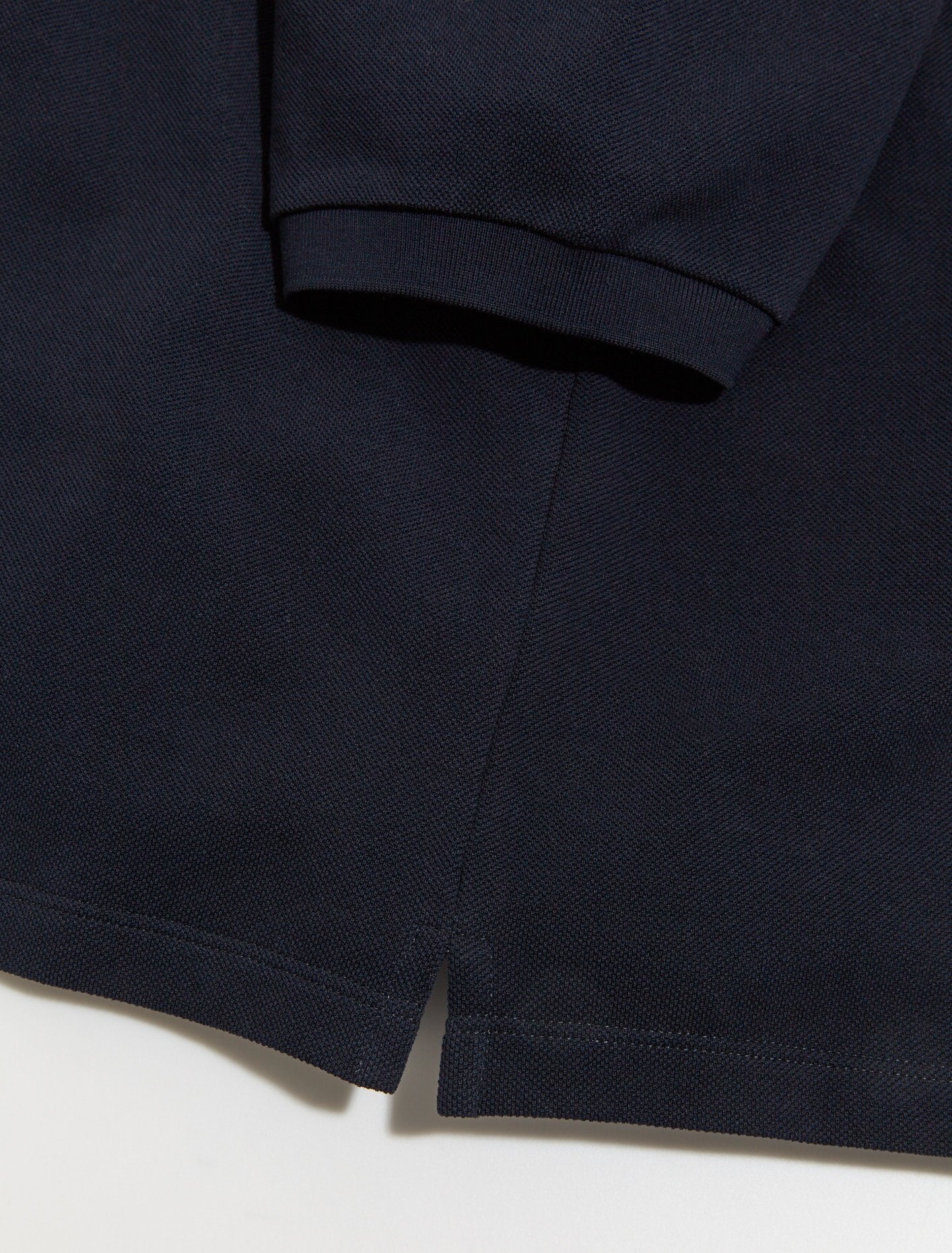 Cotton Piqué Polo Shirt in Navy