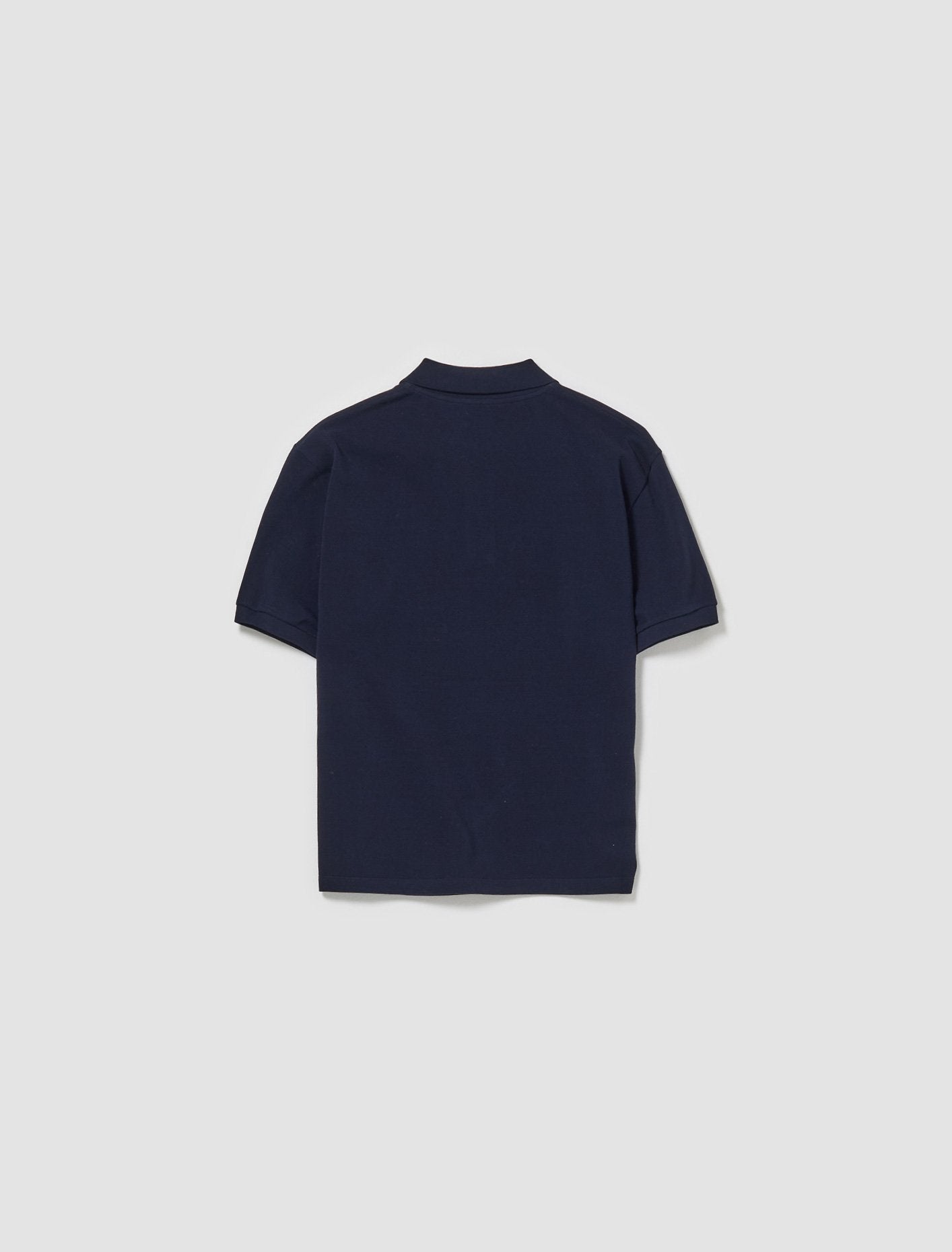 Cotton Piqué Polo Shirt in Navy