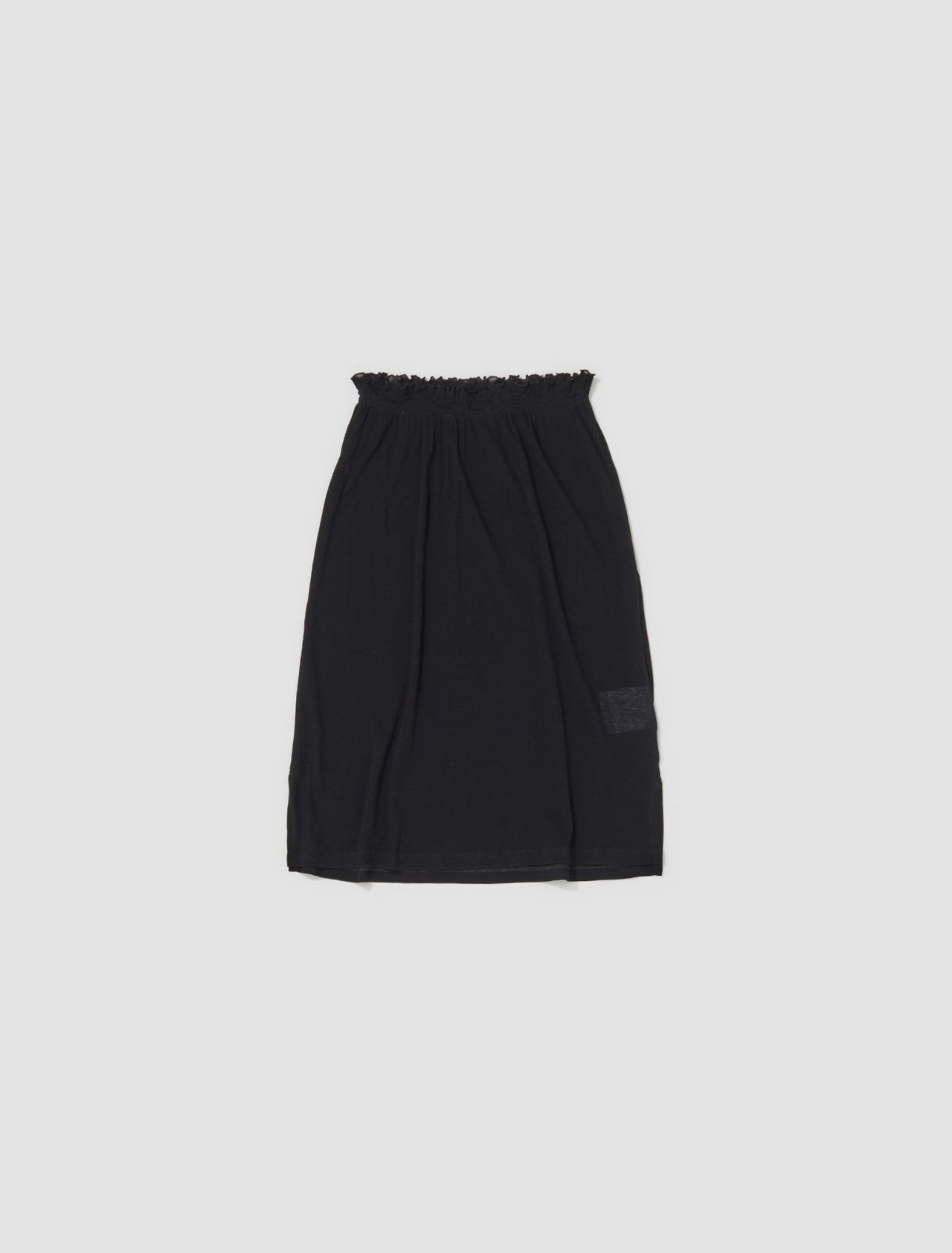 Ribbed Jersey Skirt in Black