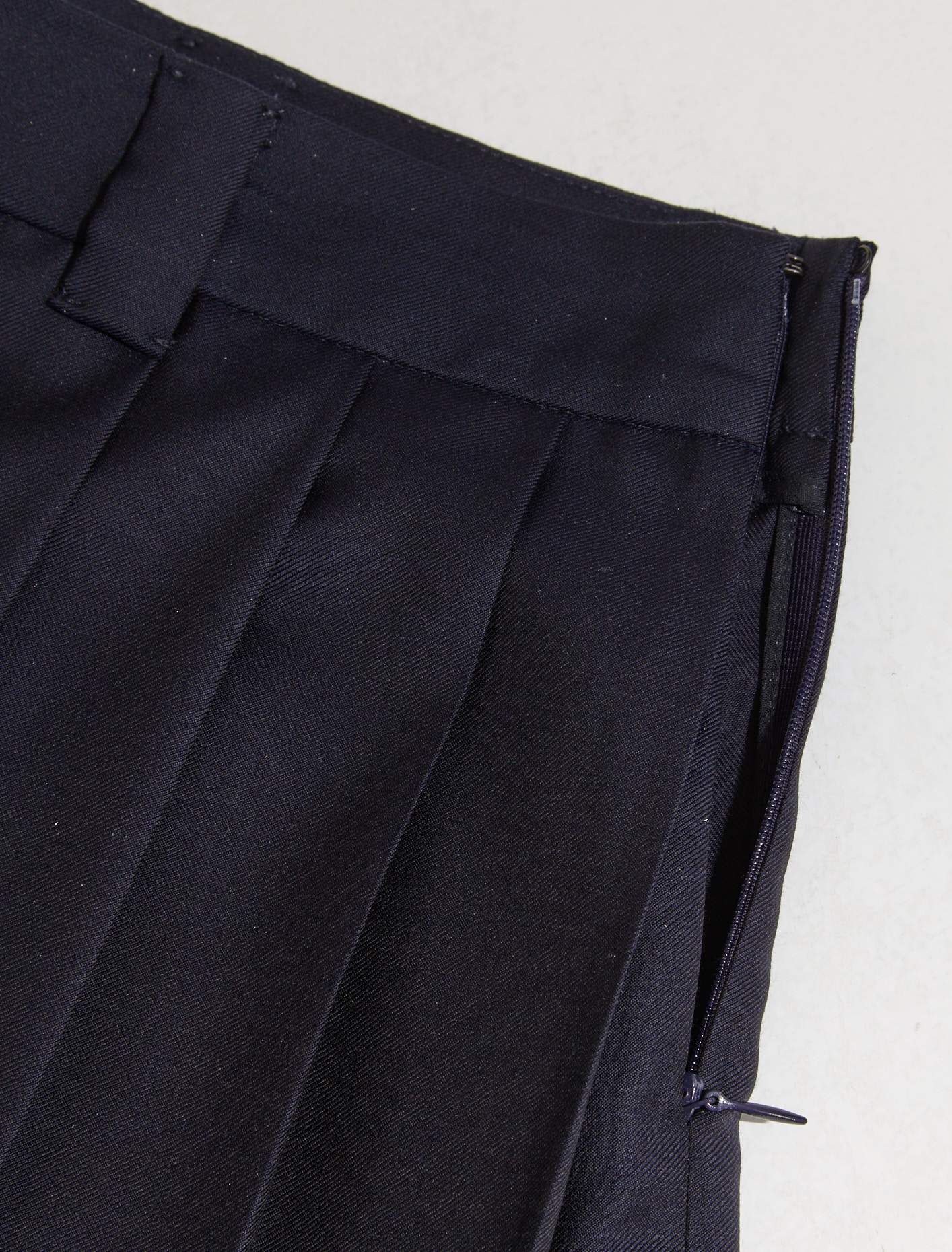 Pleated Mini Skirt in Navy