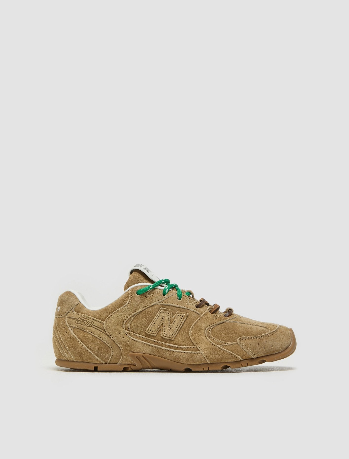 x New Balance 530 SL Suede Sneaker in Ecru