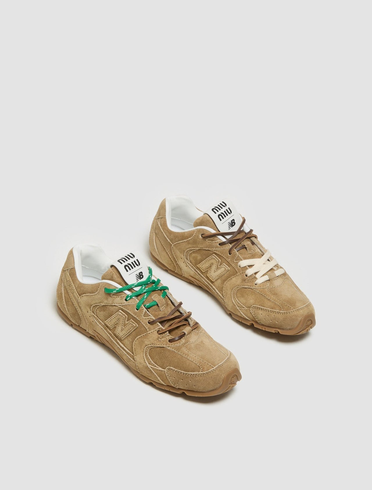 x New Balance 530 SL Suede Sneaker in Ecru