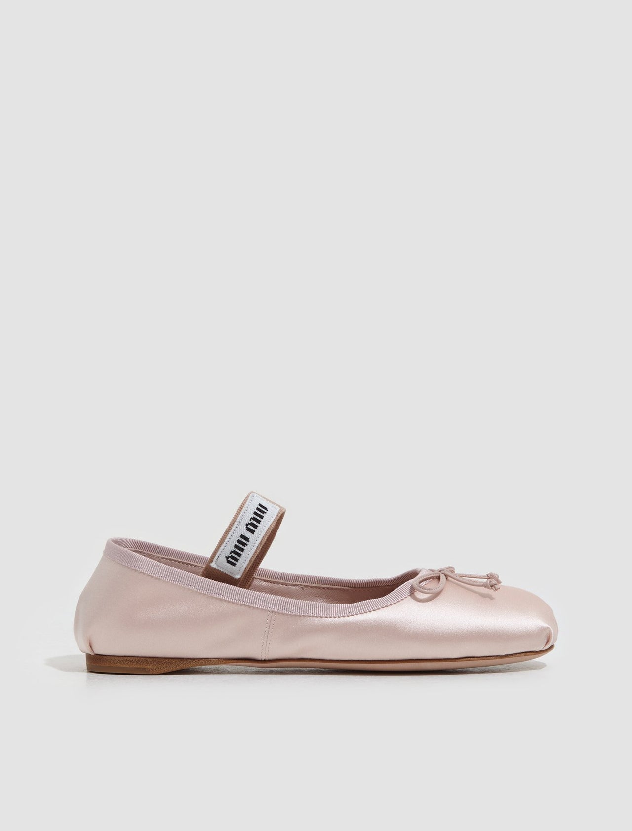 Satin Ballerinas in Orchid Pink