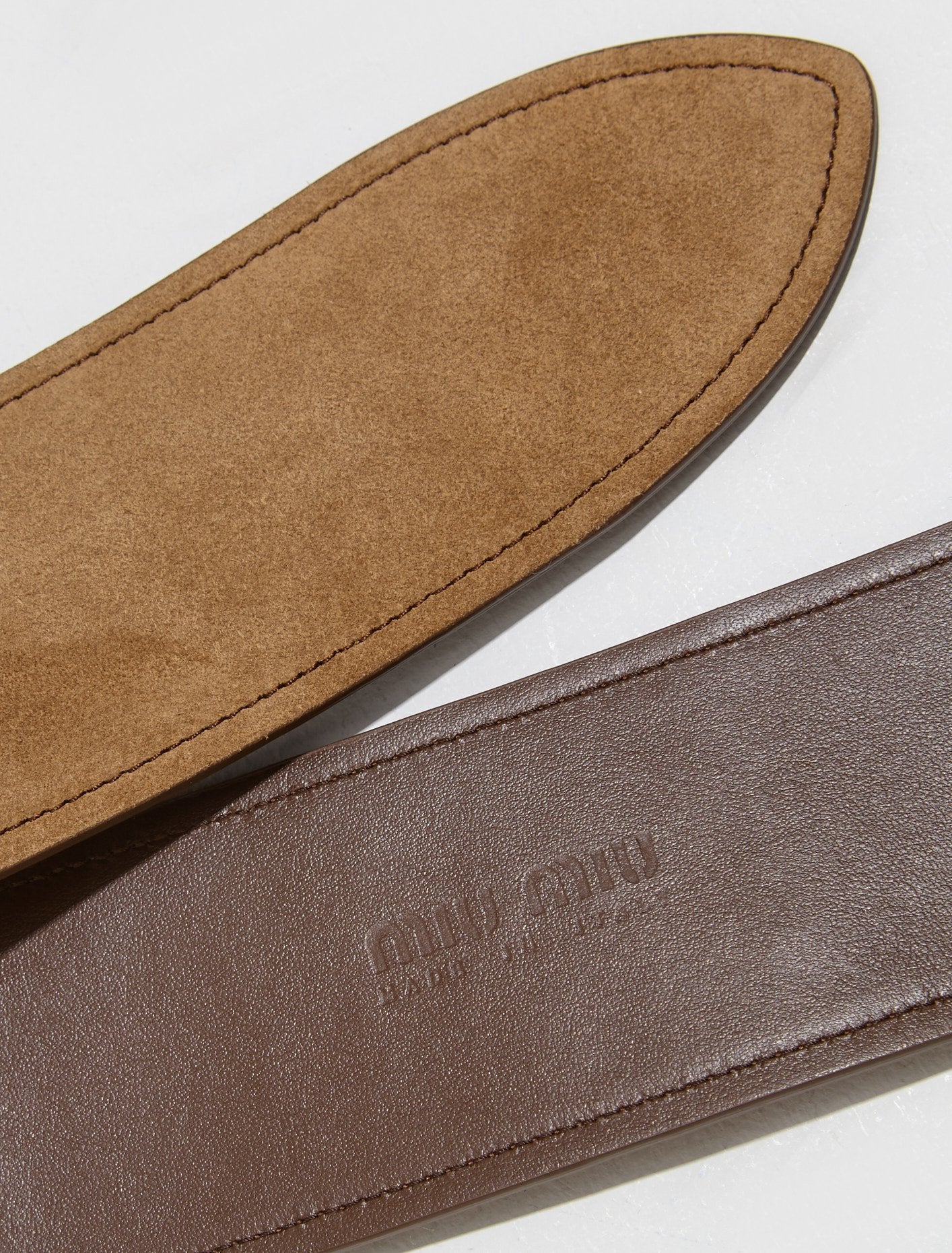 Suede Belt in Cinnamon