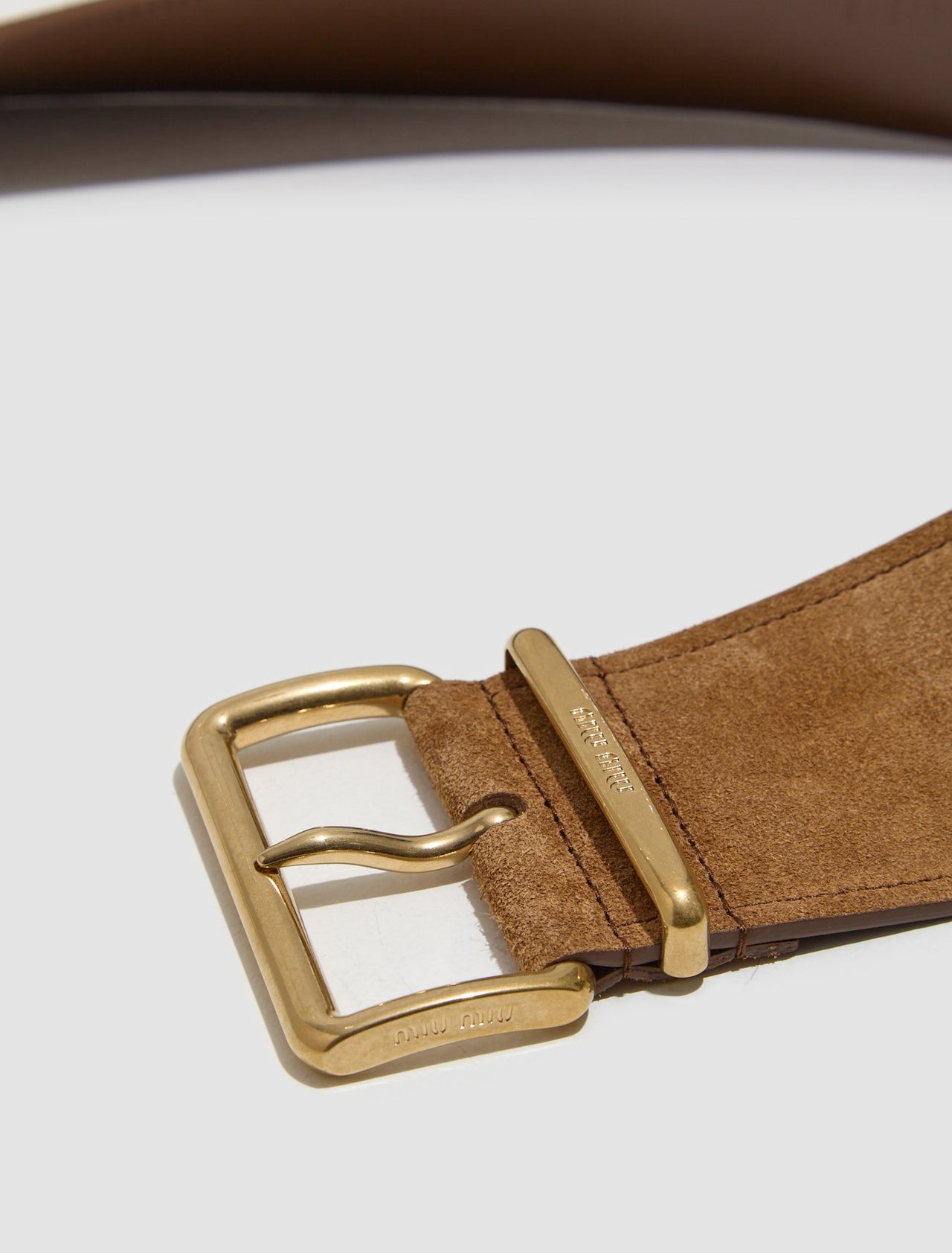 Suede Belt in Cinnamon