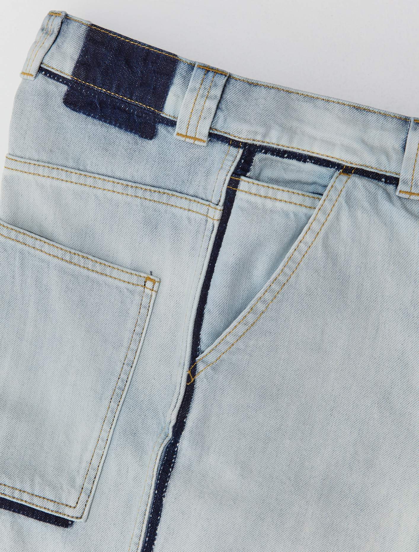 Japanese Denim Pocket Jeans in Icy Slip