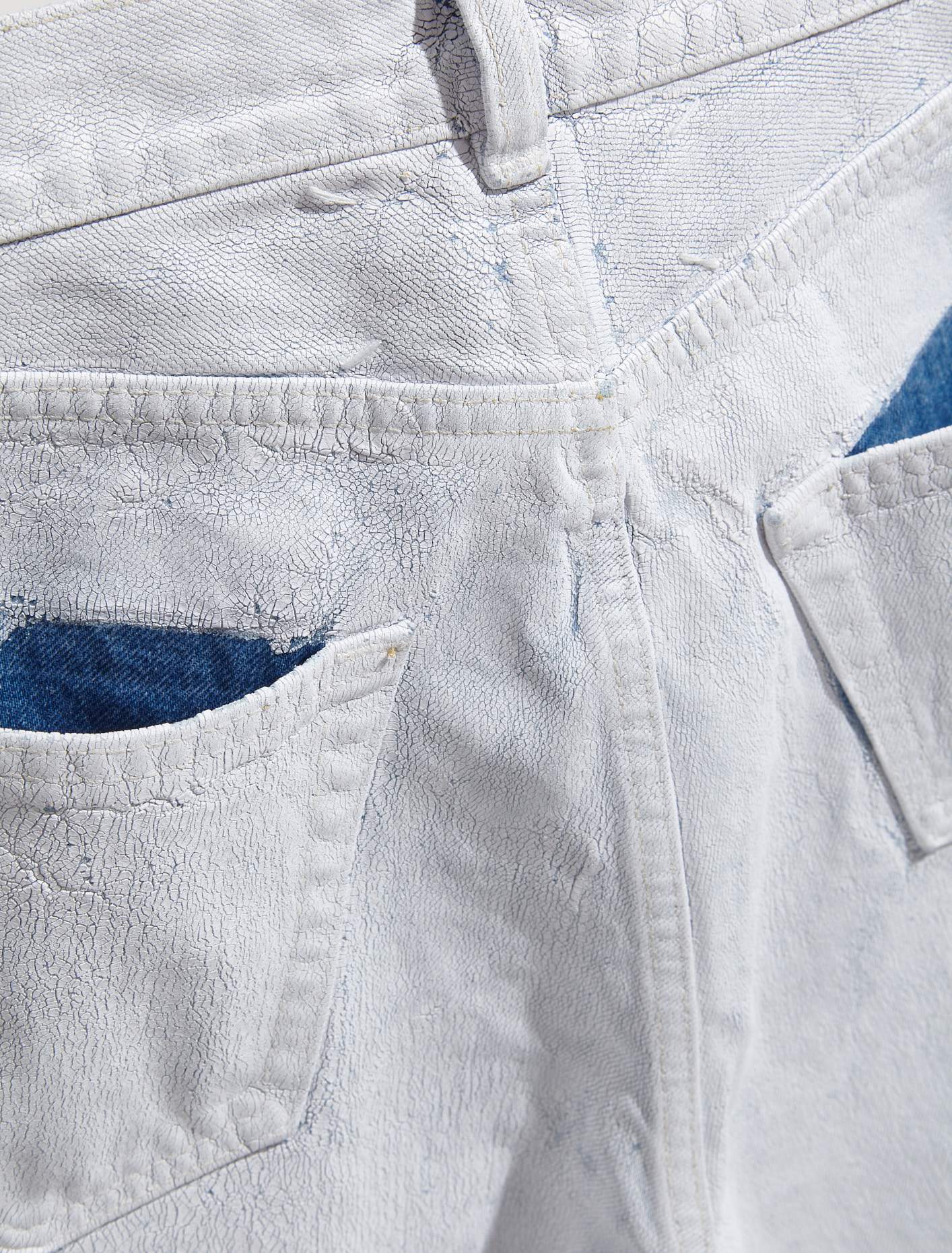 Pants 5 Pocket in White Paint