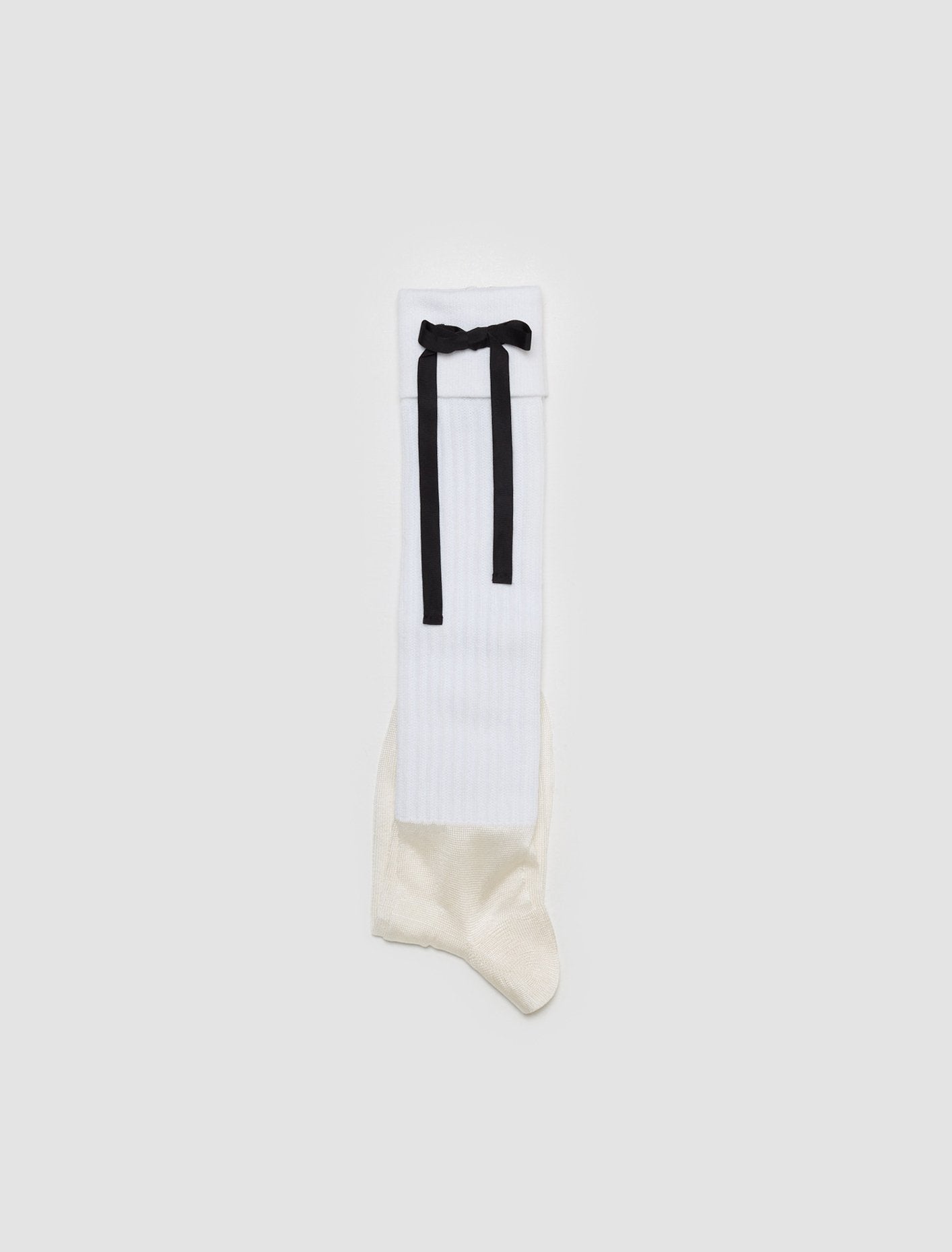 Couture Bow Socks in White