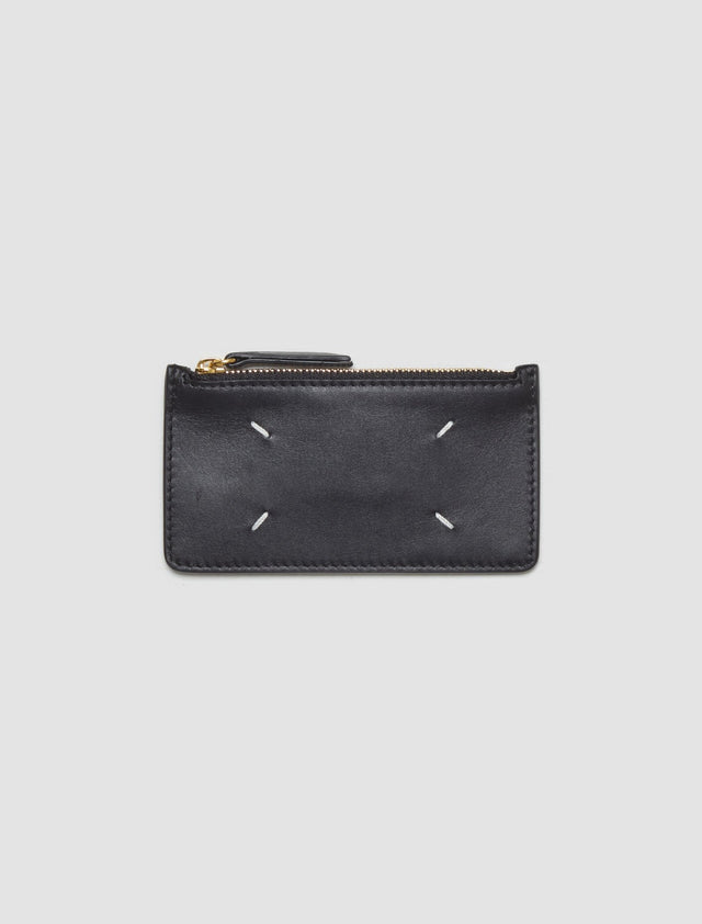 Leather Cardholder Wallet in Black