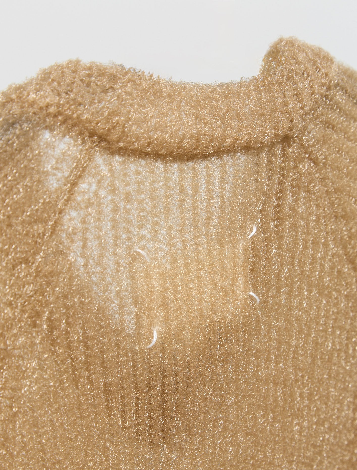 V-Neck Jumper in Light Brown