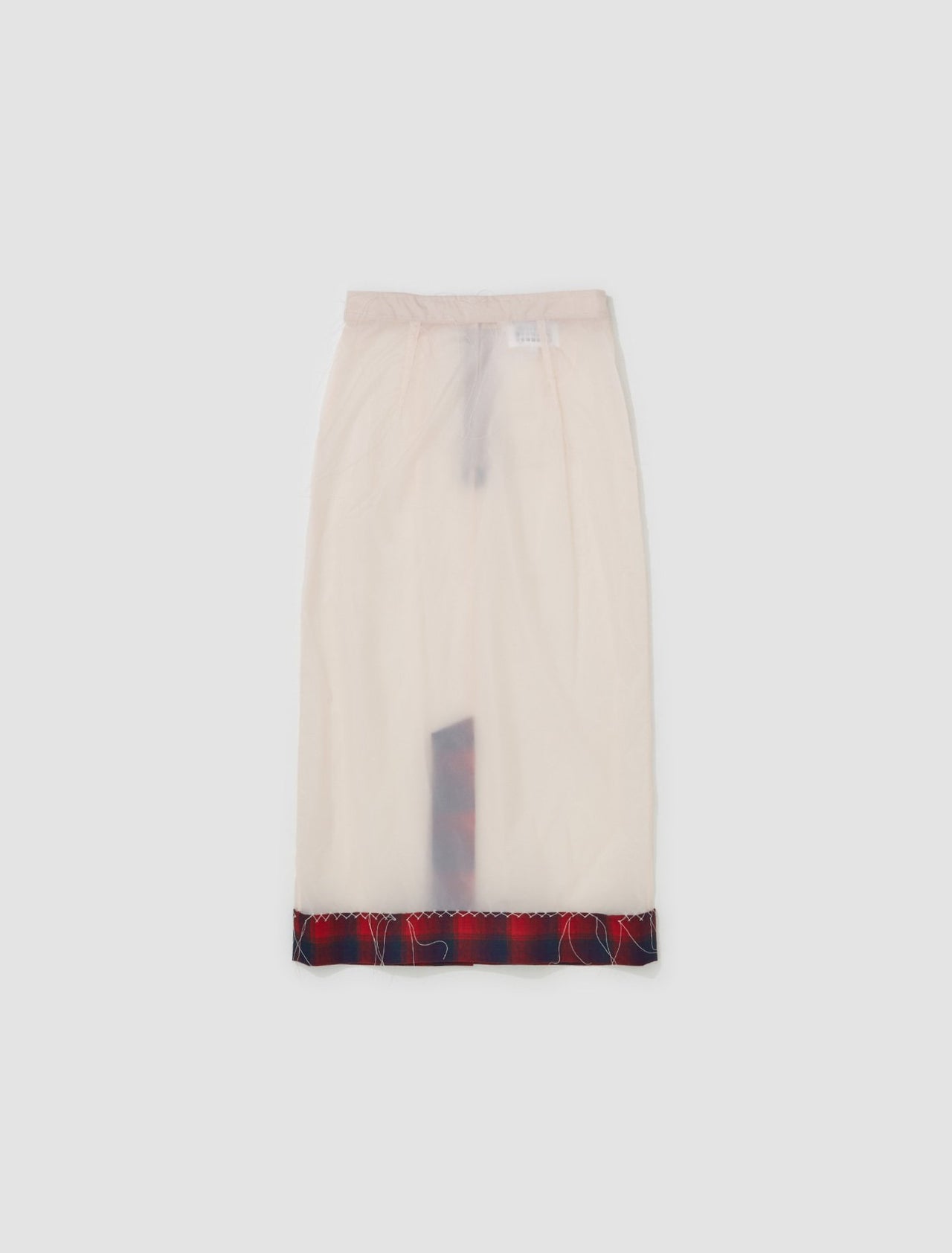 Skirt in Contrasting Fabric in Pink