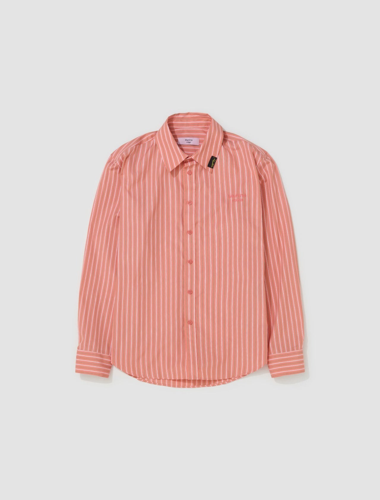 Classic Shirt in Pink & Green Stripe