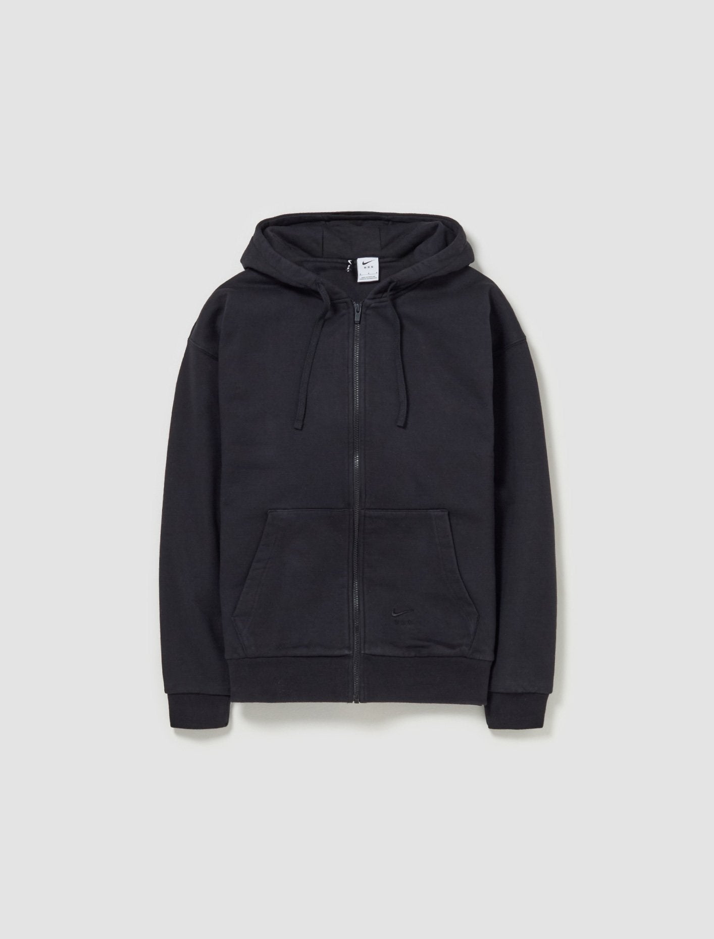 x MMW Full-Zip Fleece Hoodie in Black