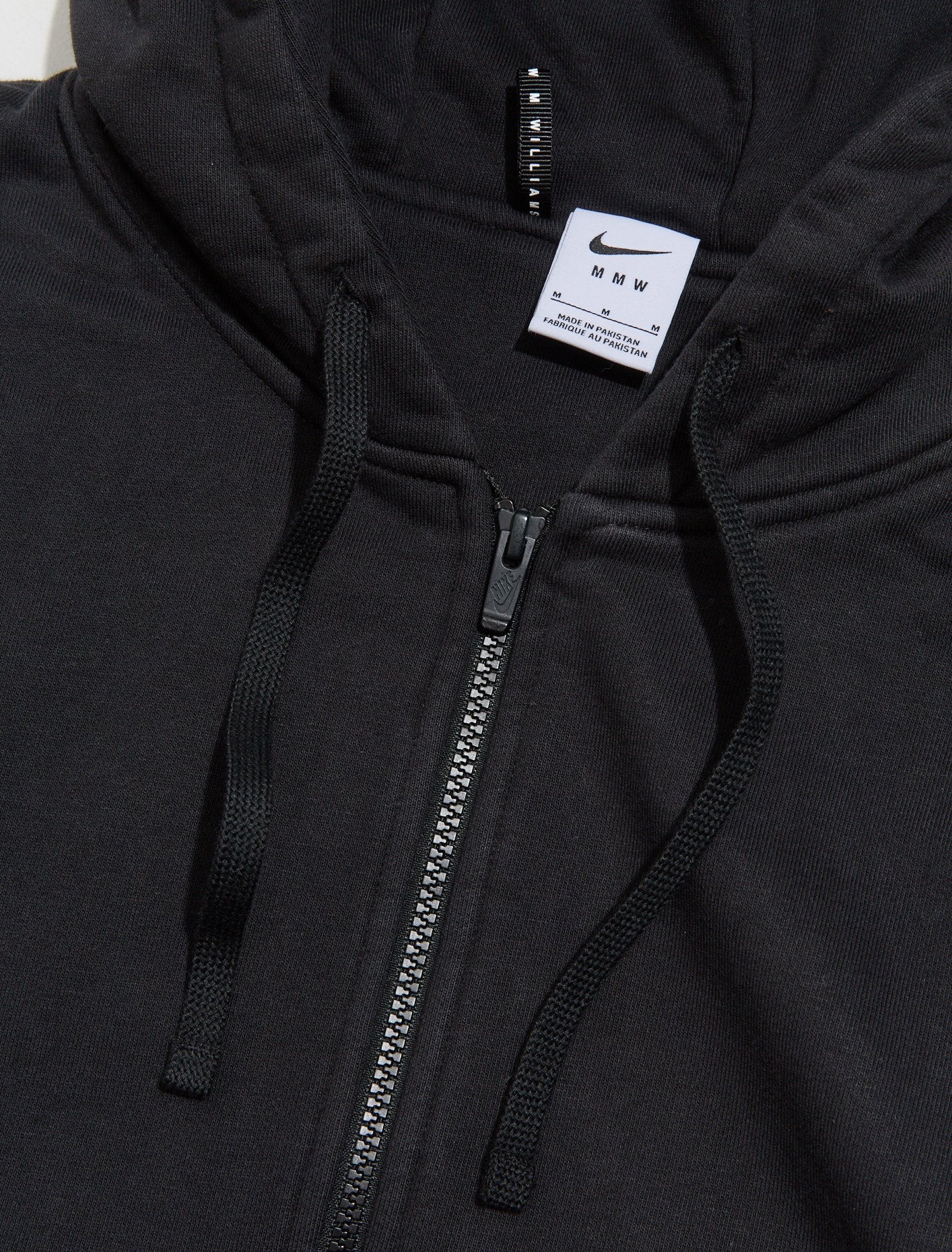 x MMW Full-Zip Fleece Hoodie in Black