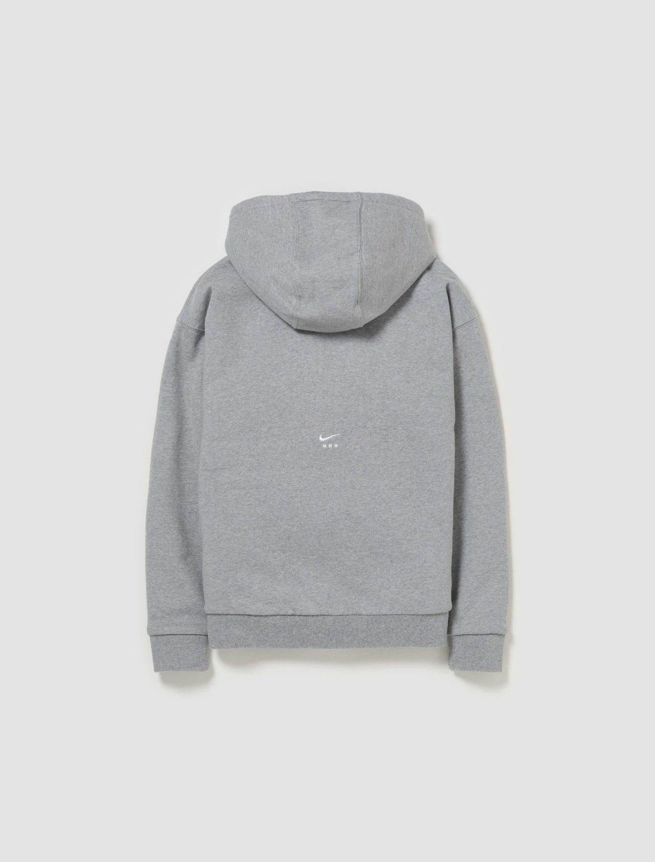 x MMW Full-Zip Fleece Hoodie in Grey Heather