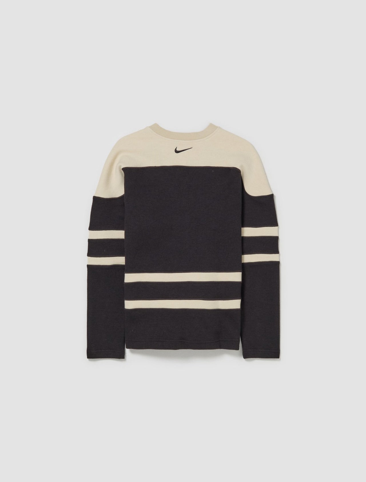 x Bode Lacing Knit Sweatshirt in Shadow Brown