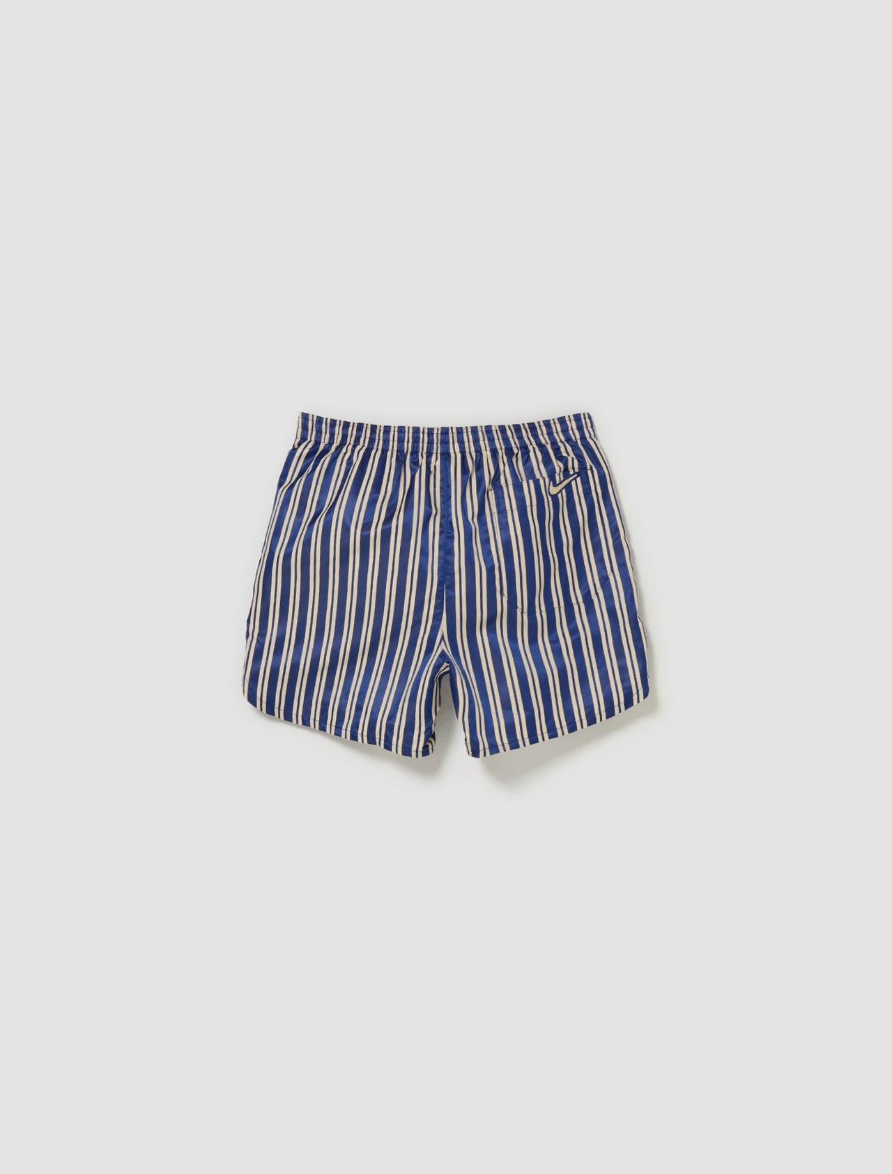 x Bode Scrimmage Shorts in Ecru & Deep Royal