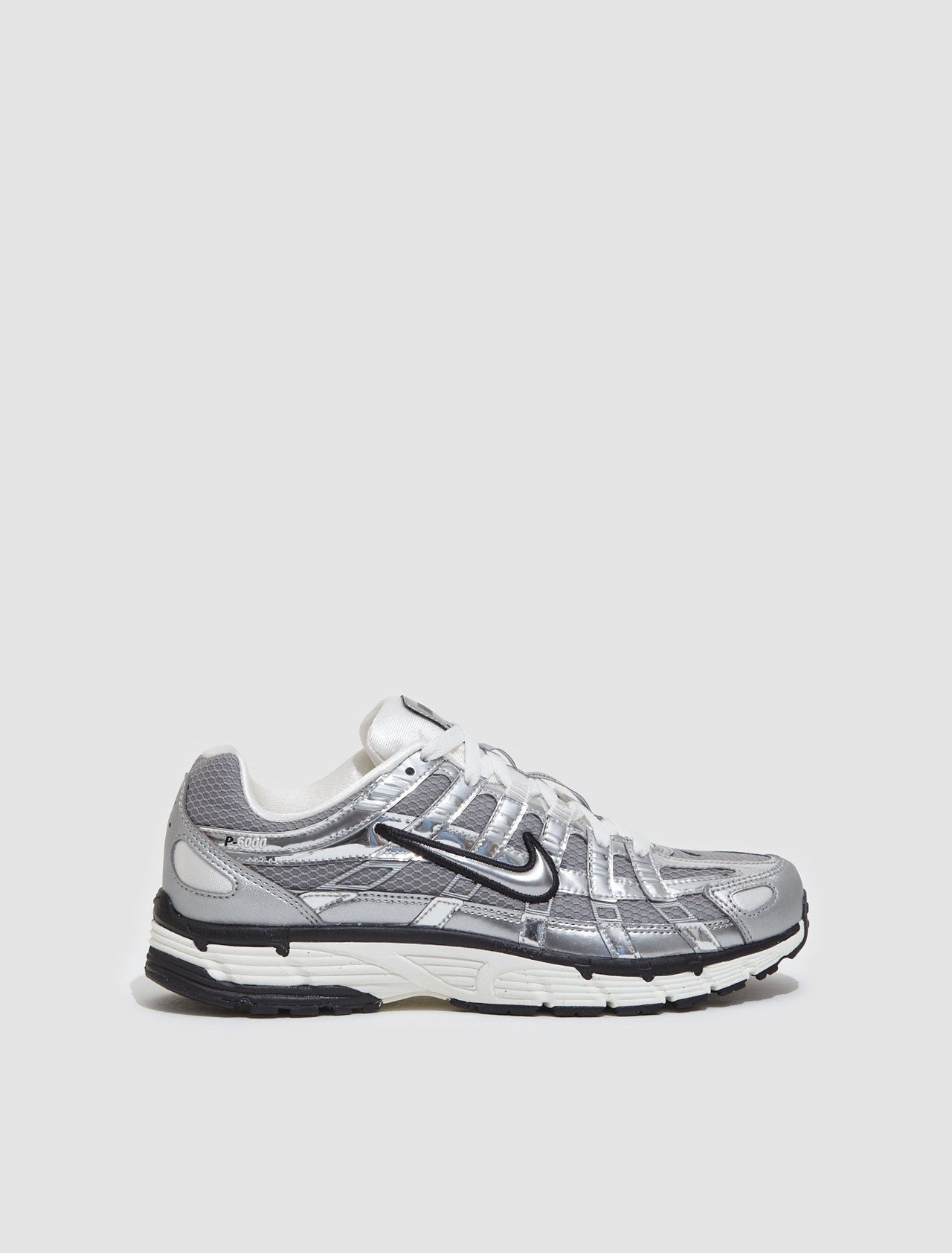 P-6000 Sneaker in Metallic Silver