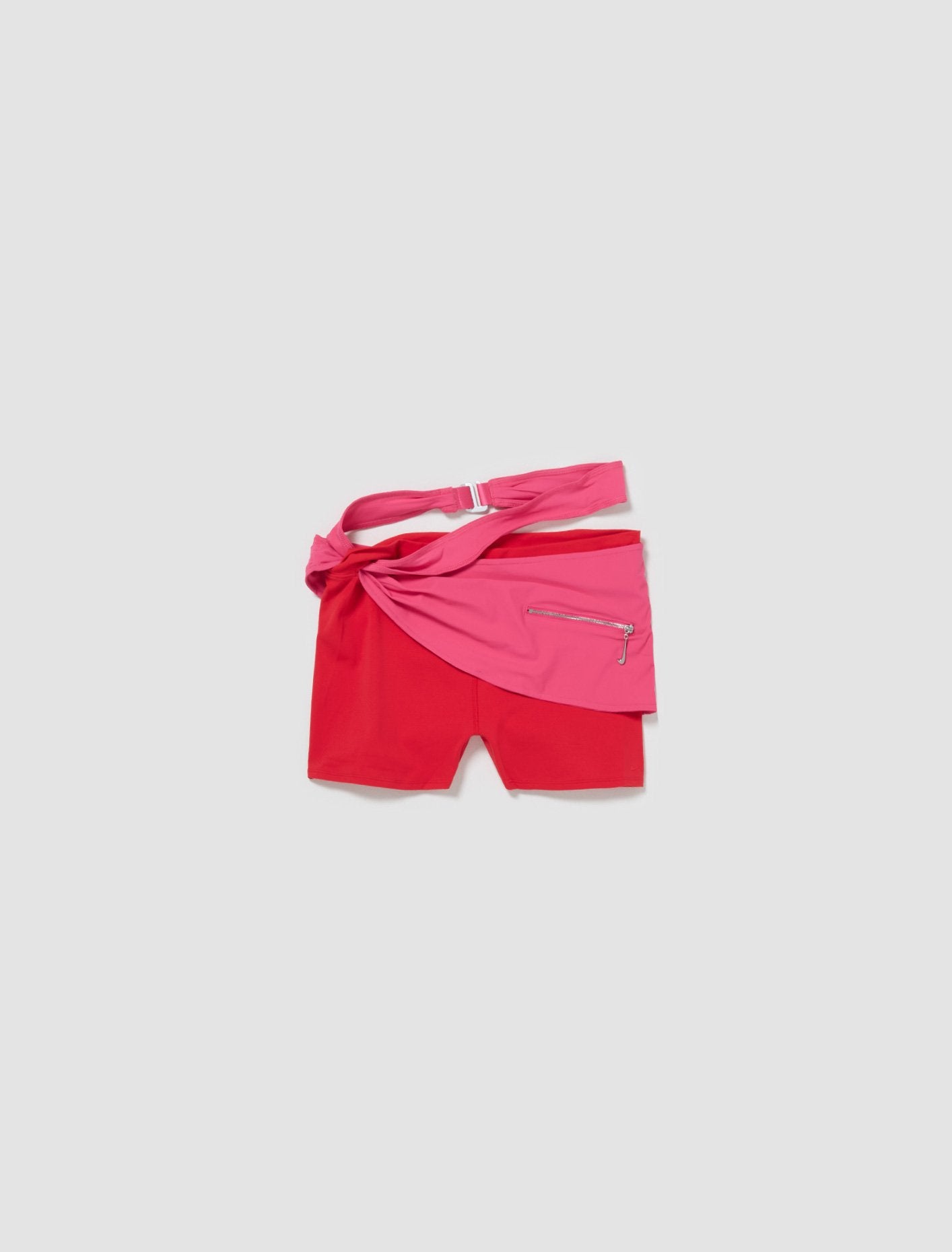 x Jacquemus Women's Pareo Shorts in University Red & Watermelon