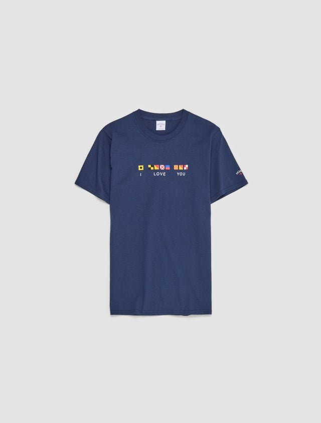 I Love You T-Shirt in Navy