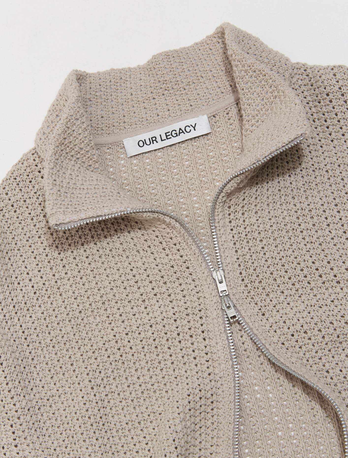 OUR すばや LEGACY SHRUNKEN FULLZIP POLO ALPACA