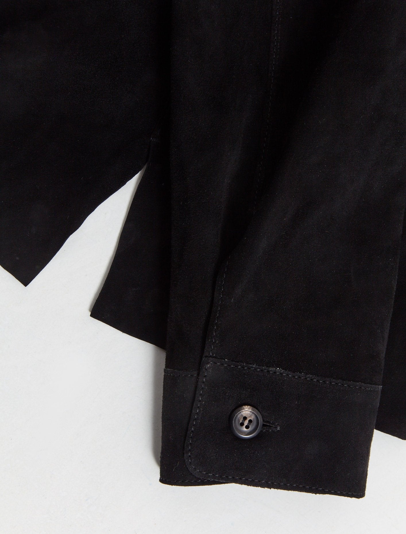 Welding Shirt in Lithe Black Suede