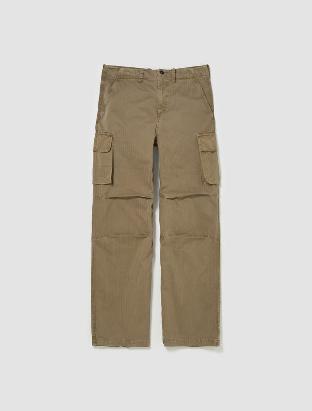 Mount Cargo Pants in Uniform Olive Herringbone