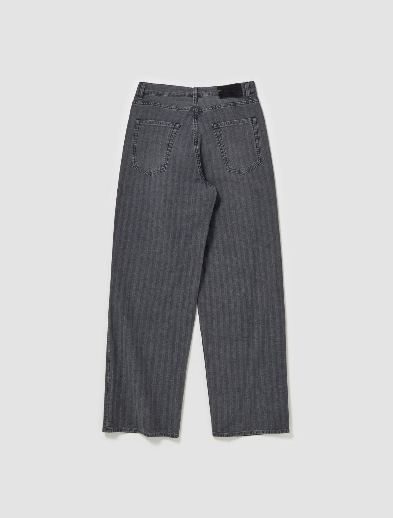 Vast Cut Jeans in Washed Grey Torino Stripe