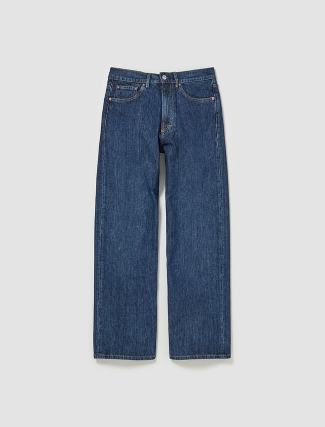 Third Cut Jeans in Deep Blue Chain Twill