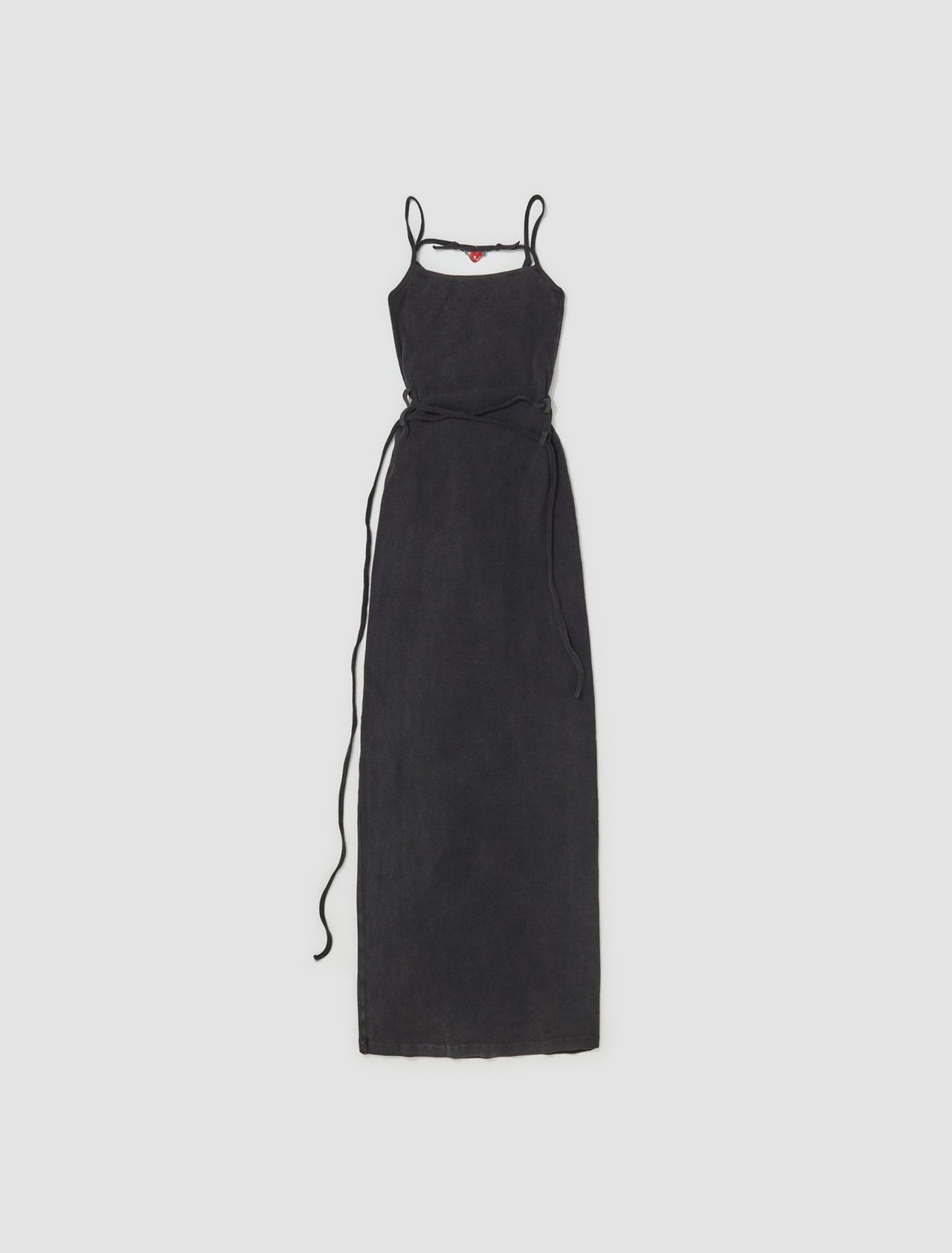 Charmed Rip Dress Maxi in Black Wash