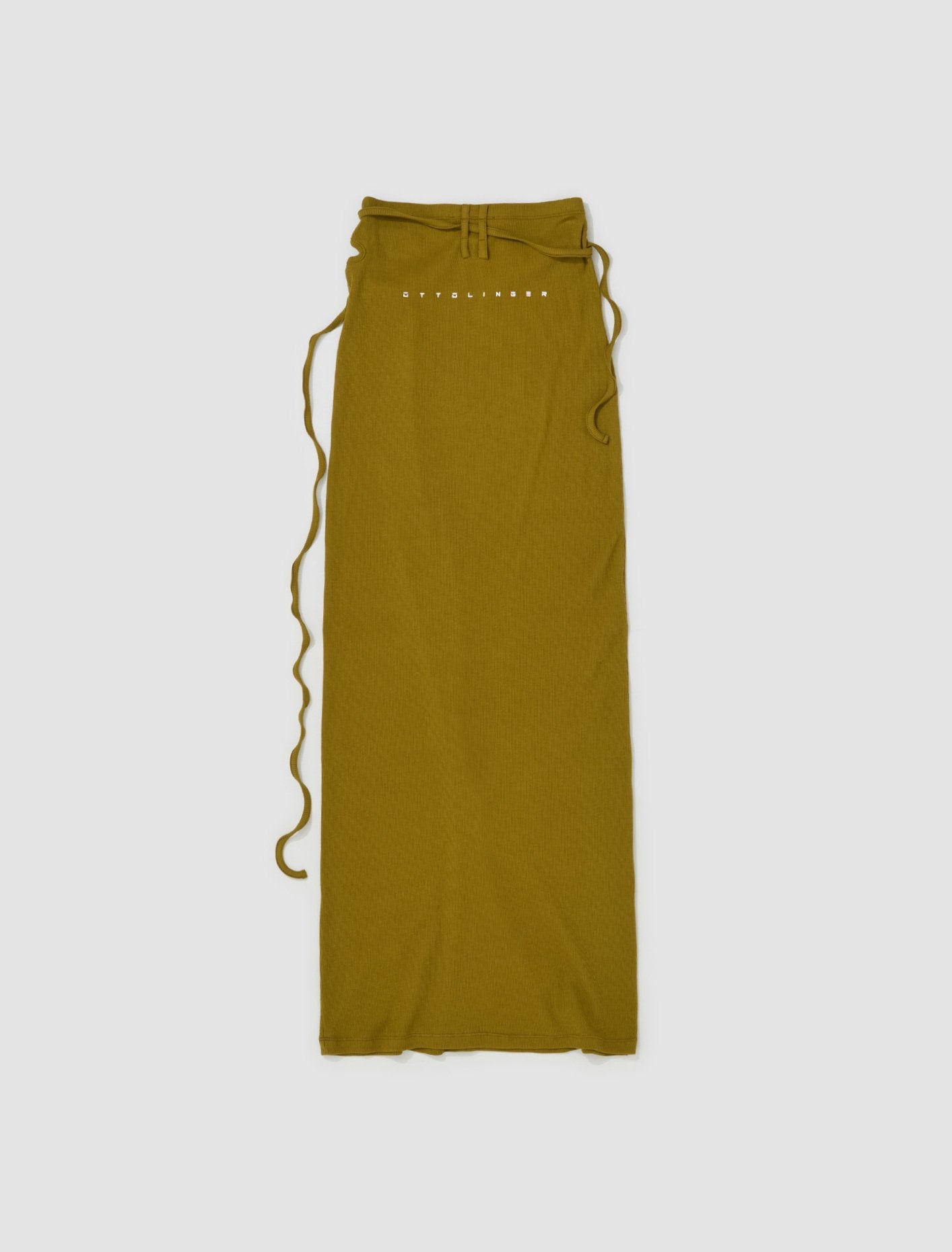 Rib Skirt in Military Green