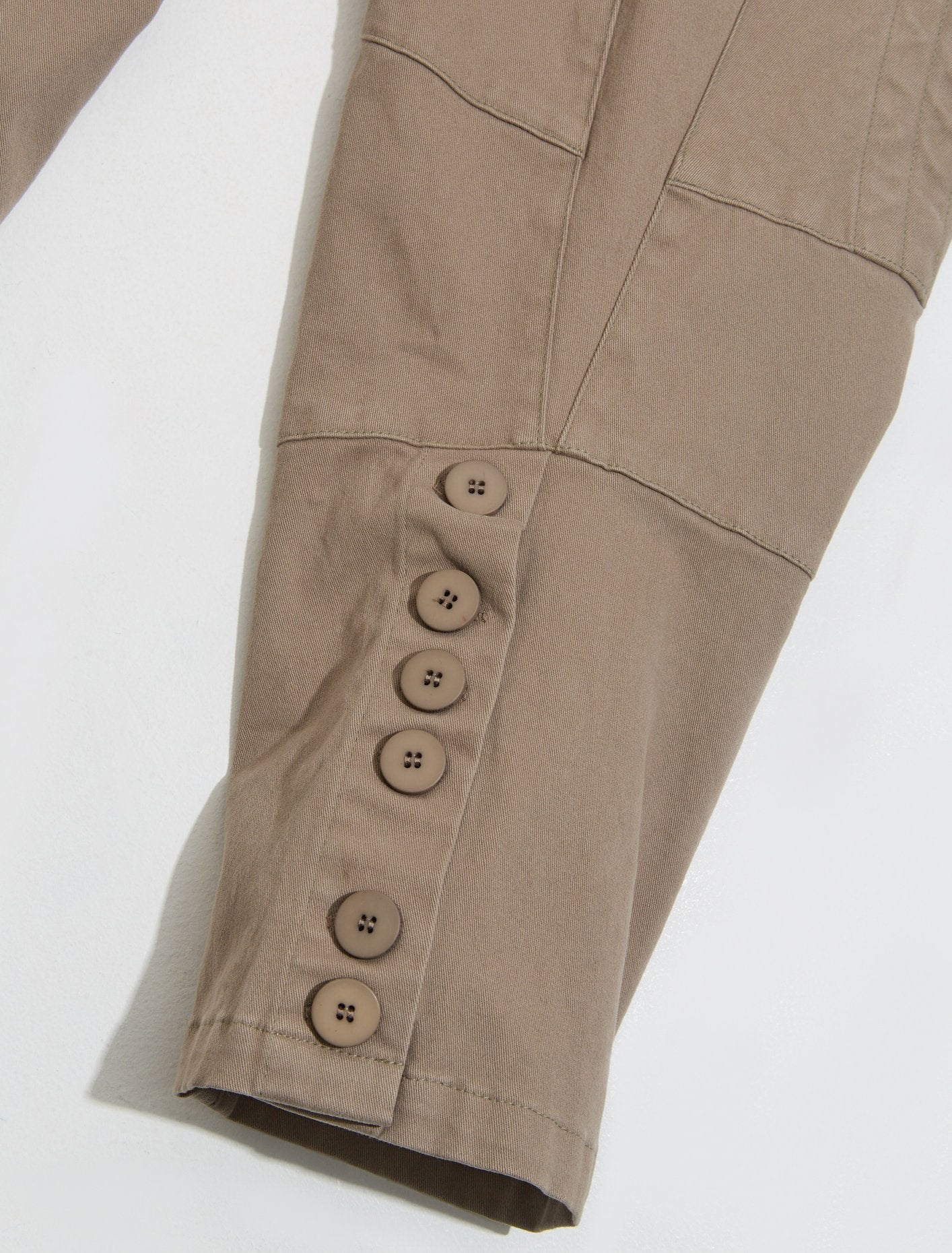 Cargo Capri Pants in Olive Grey