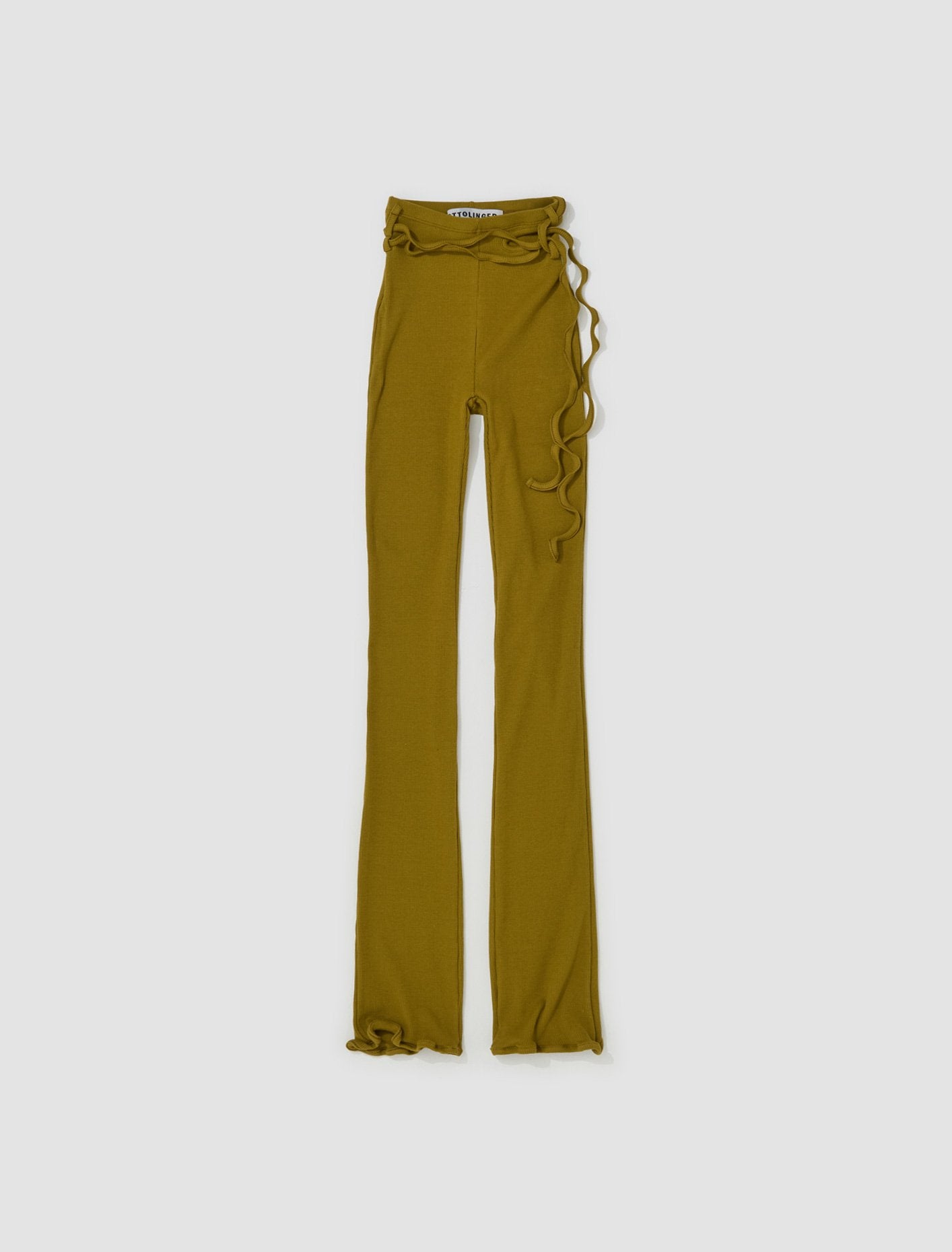 Rib Lounge Pants in Military Green