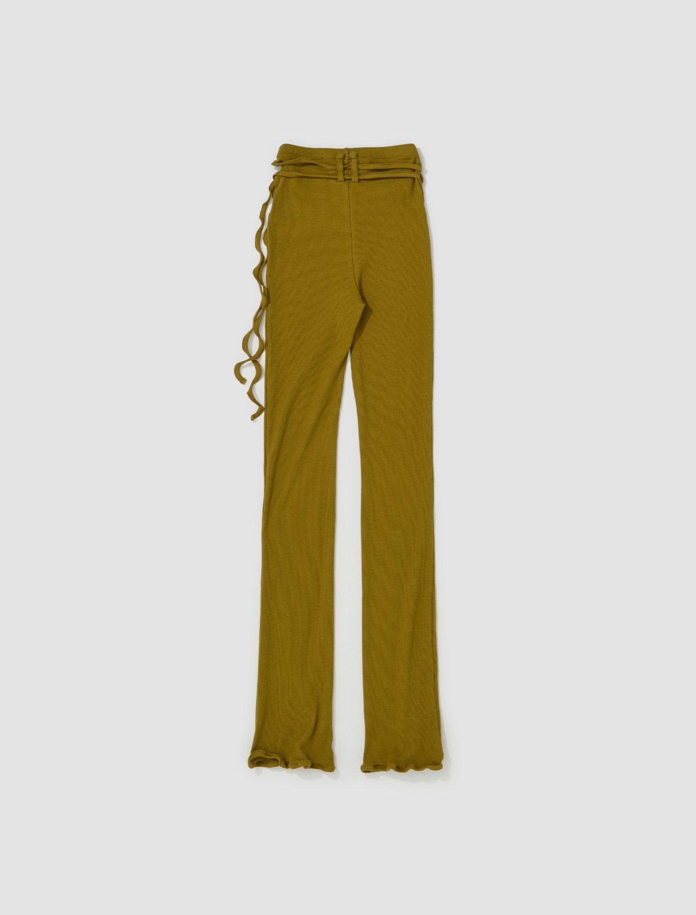 Rib Lounge Pants in Military Green