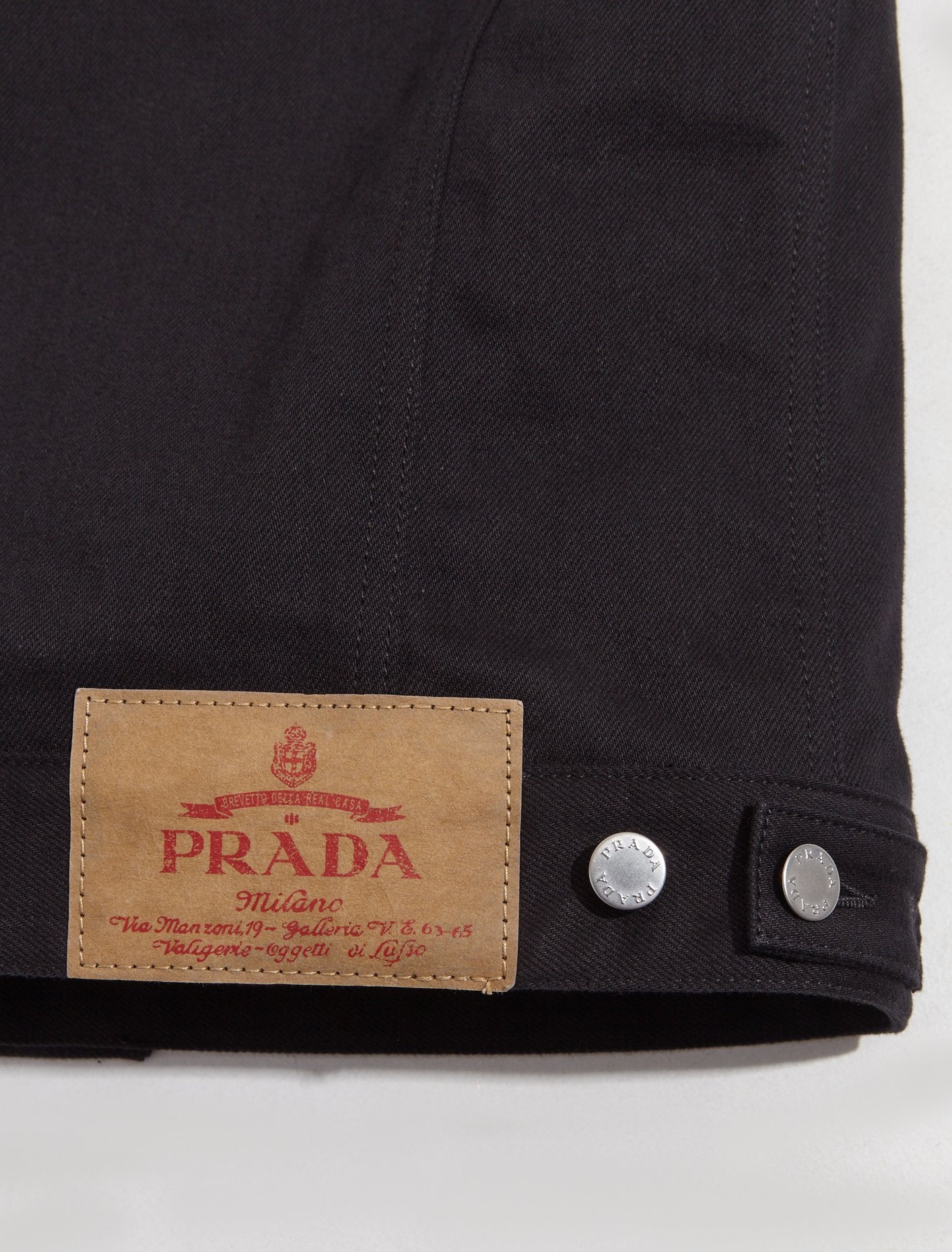 Bull Denim Vest in Black