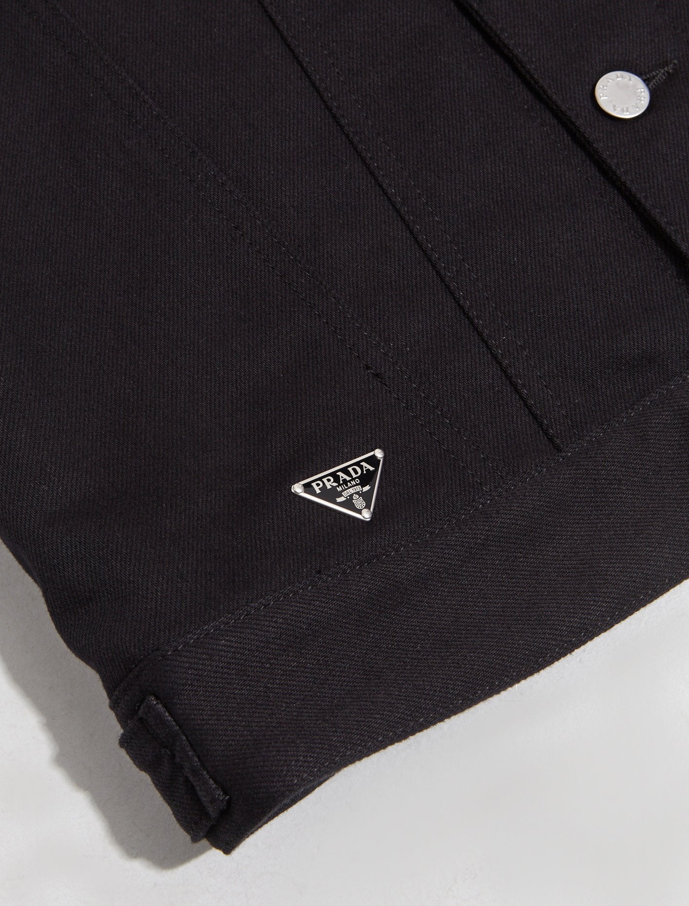 Bull Denim Vest in Black