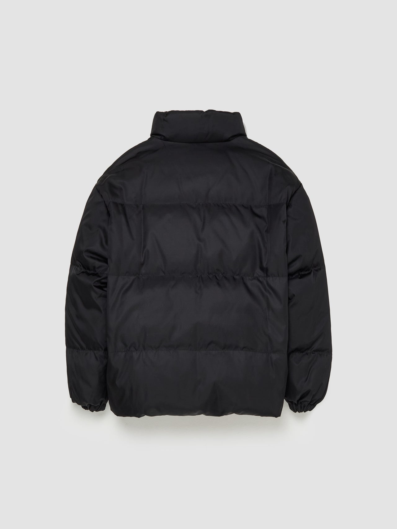 Re-Nylon Mid-Length Down Jacket in Black