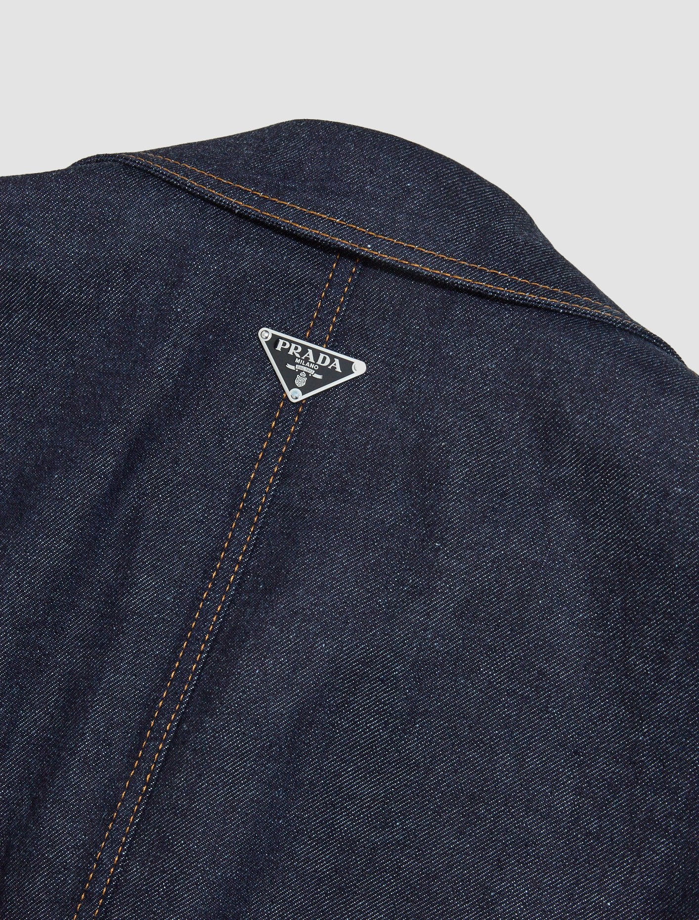 Denim Blouson Jacket in Navy